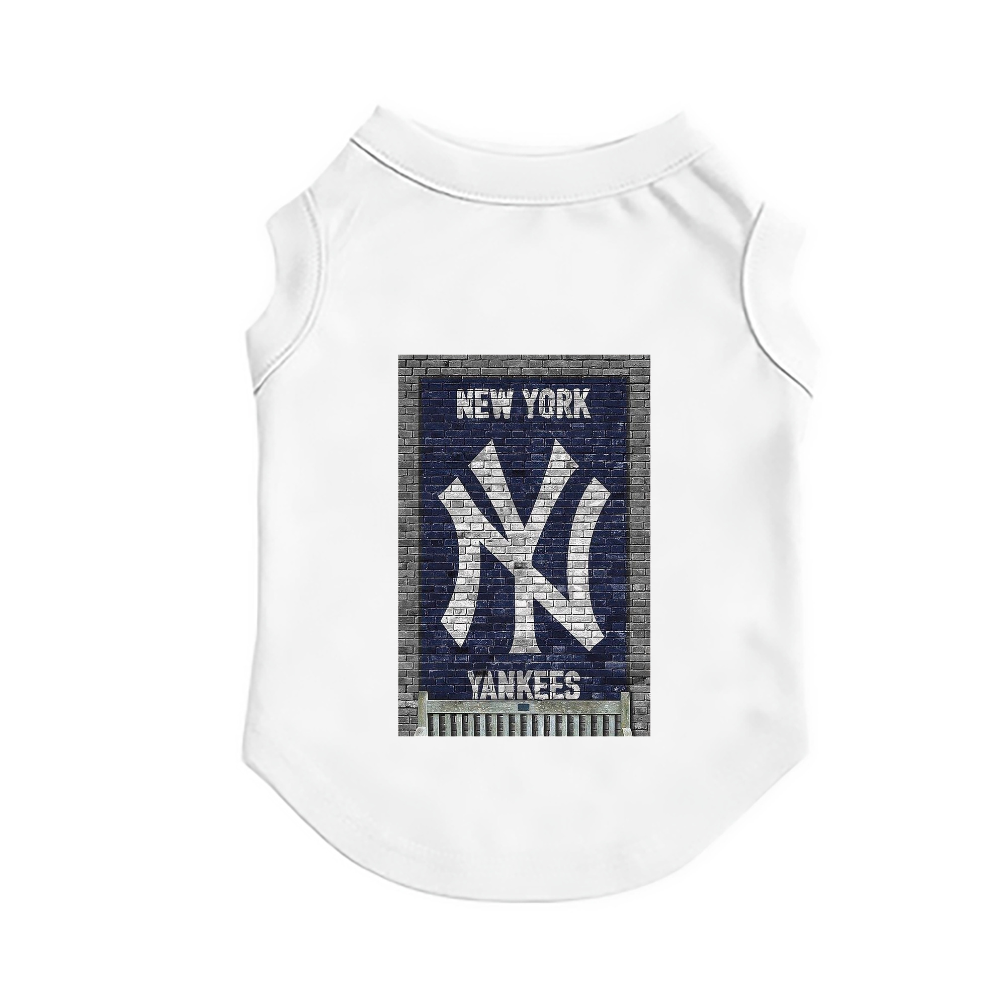 New York Yankees Wall Background Pet Vest – Durable Polyester With Heat Transfer Print – Comfortable And Stylish