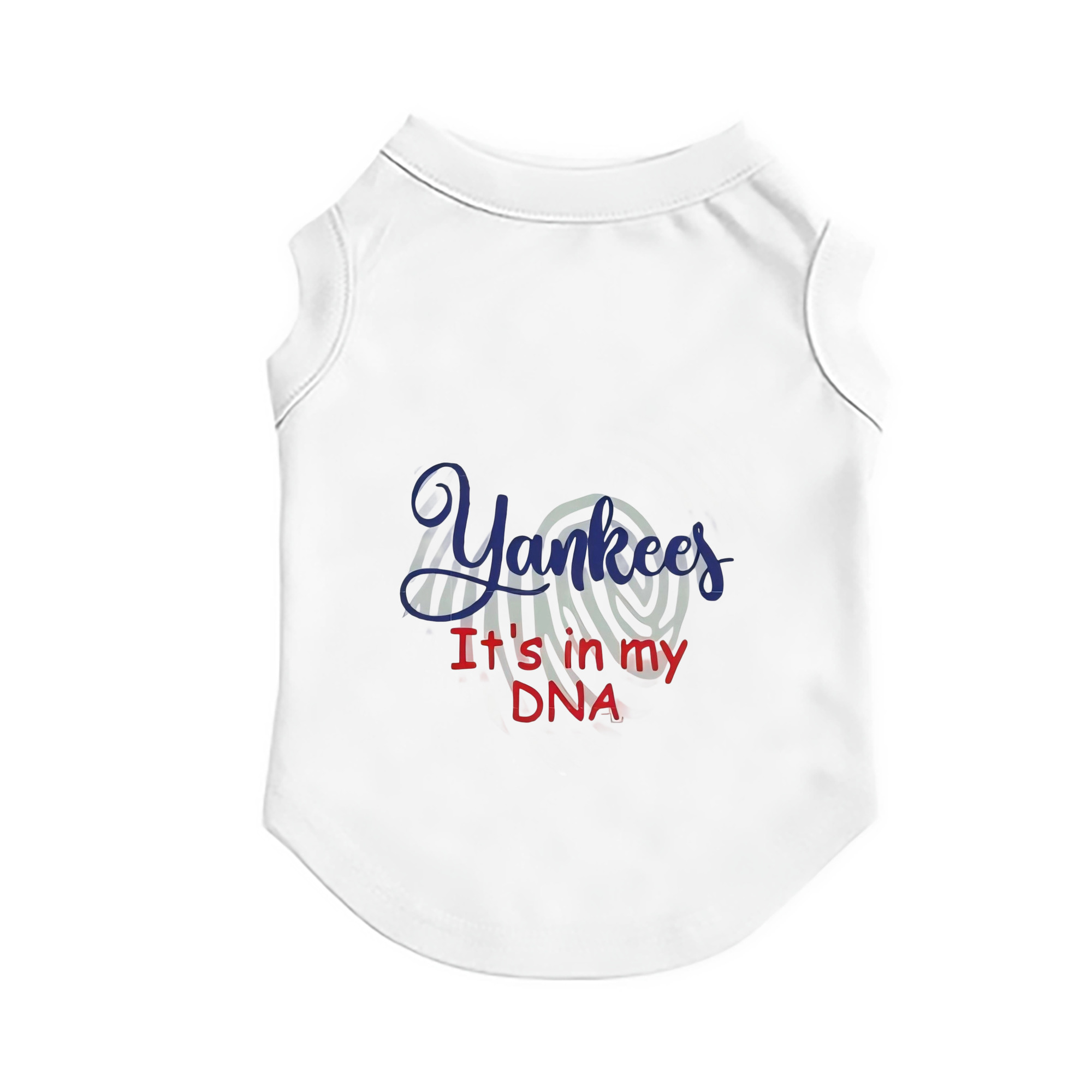 New York Yankees It's In My DNA Pet Vest – Durable Polyester With Heat Transfer Print – Comfortable And Stylish