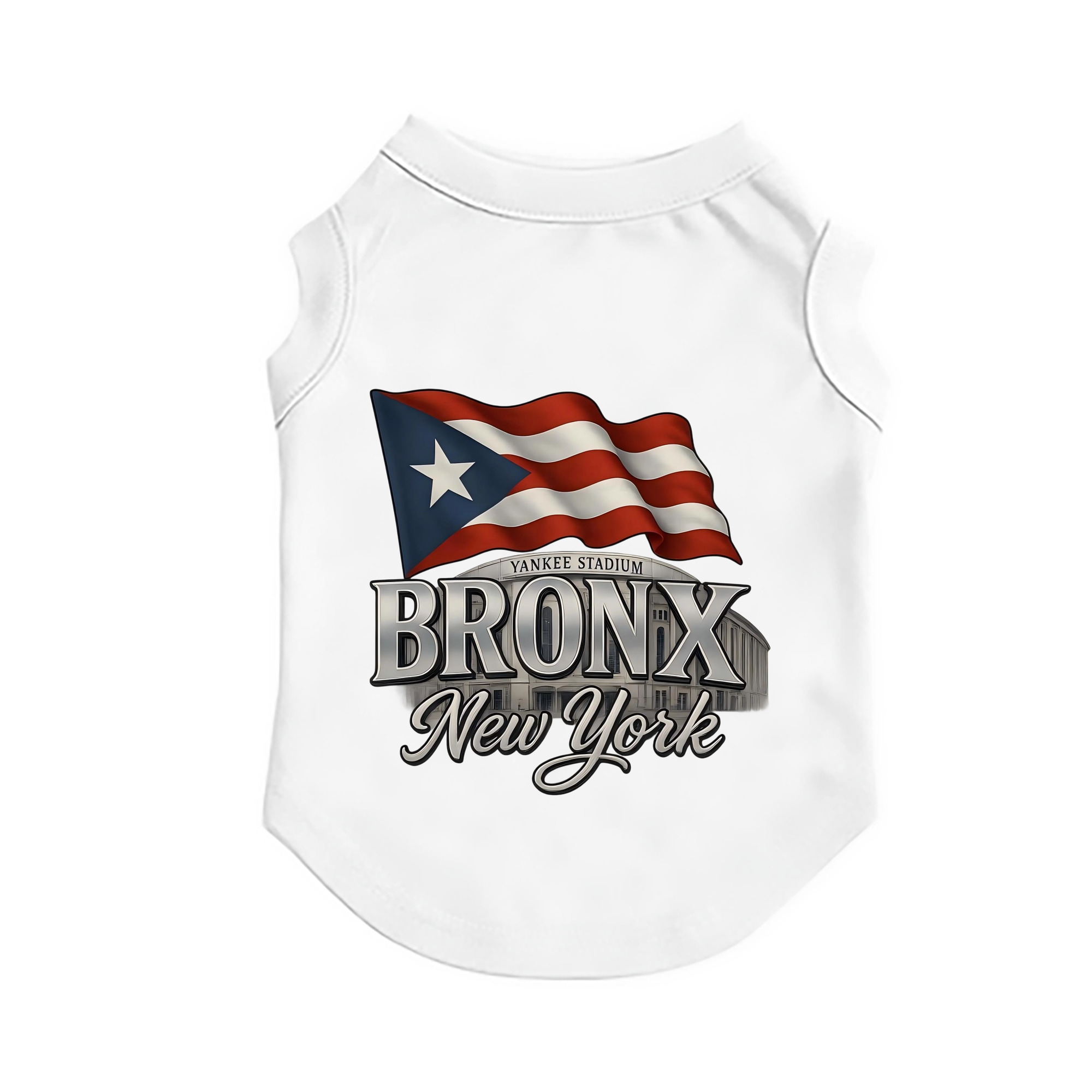 New York Yankees BRONX Yankees Stadium Pet Vest – Durable Polyester With Heat Transfer Print – Comfortable And Stylish