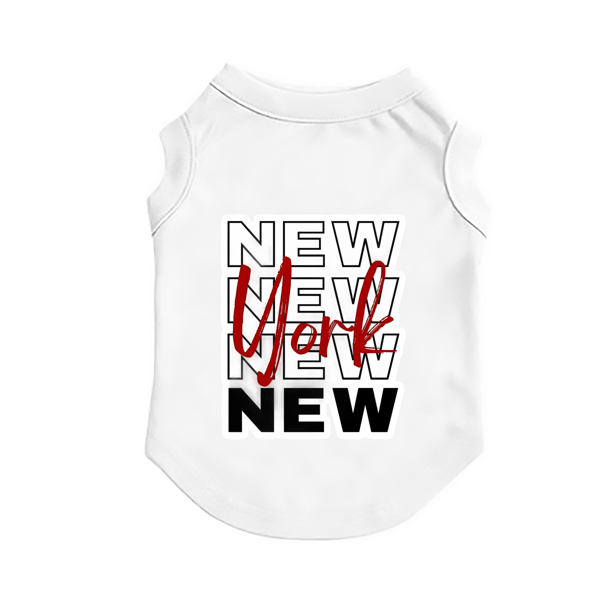 New York Yankees New York Logo Pet Vest – Durable Polyester With Heat Transfer Print – Comfortable And Stylish