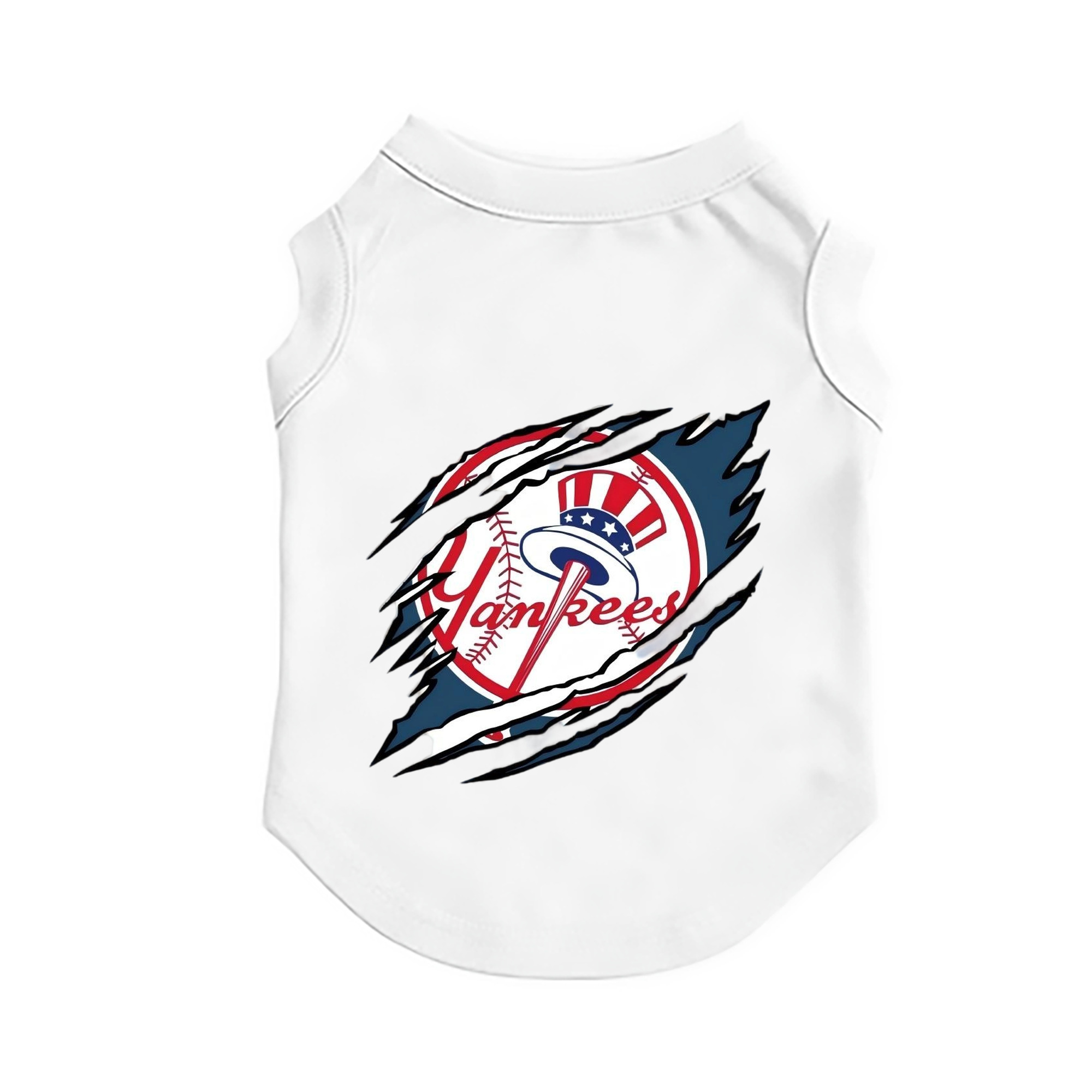 New York Yankees Claw Logo Pet Vest – Durable Polyester With Heat Transfer Print – Comfortable And Stylish