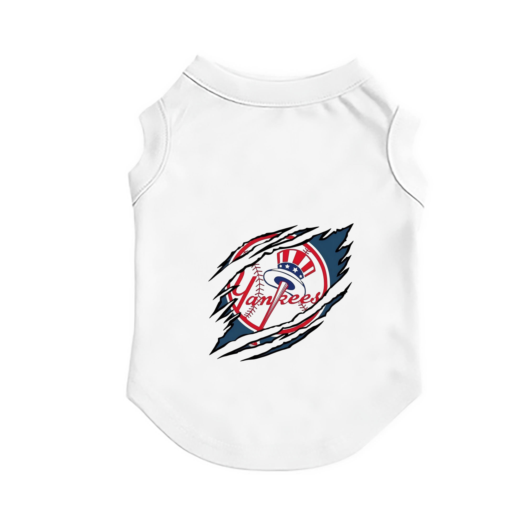 New York Yankees Claw Logo Pet Vest – Durable Polyester With Heat Transfer Print – Comfortable And Stylish