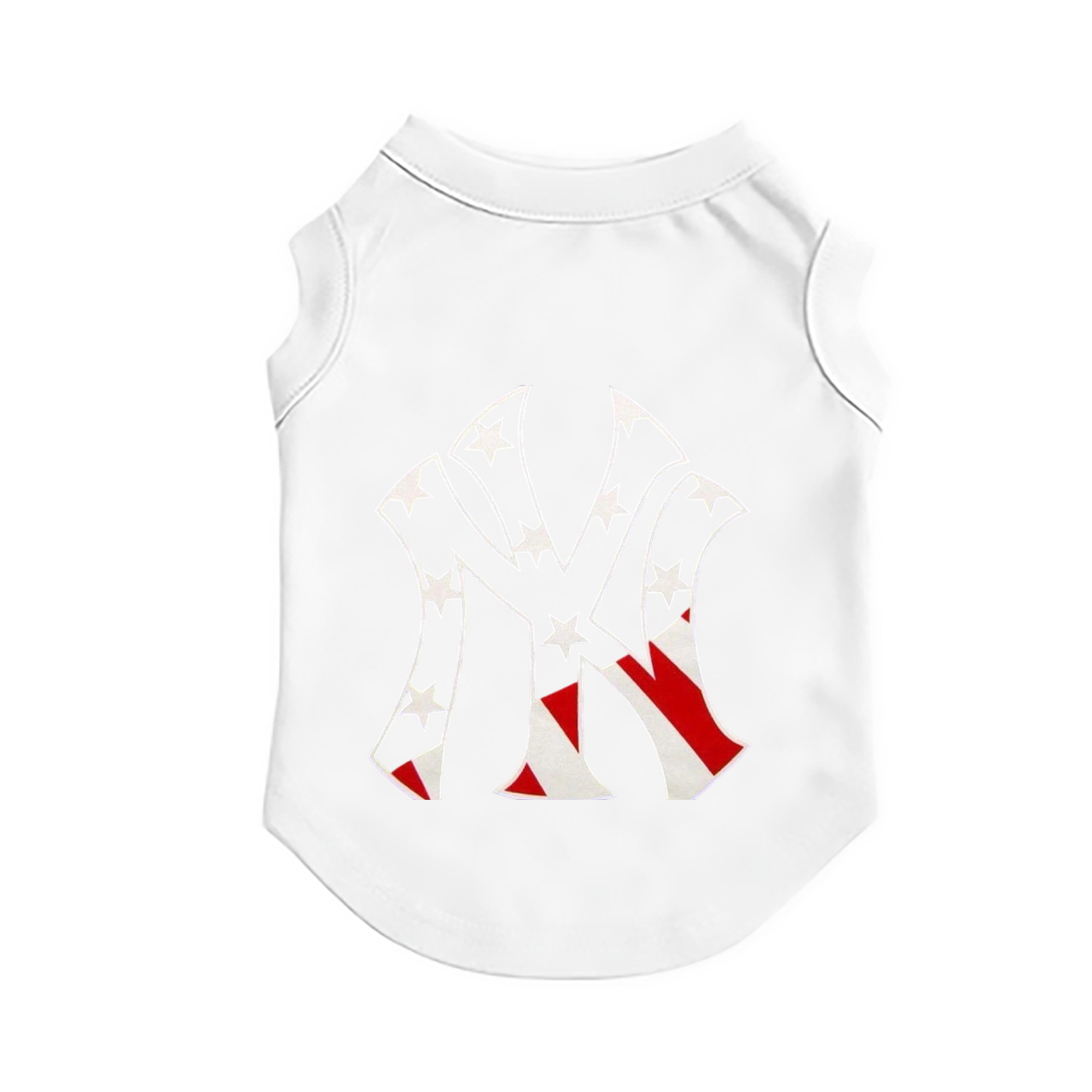 New York Yankees Logo USA Pet Vest – Durable Polyester With Heat Transfer Print – Comfortable And Stylish