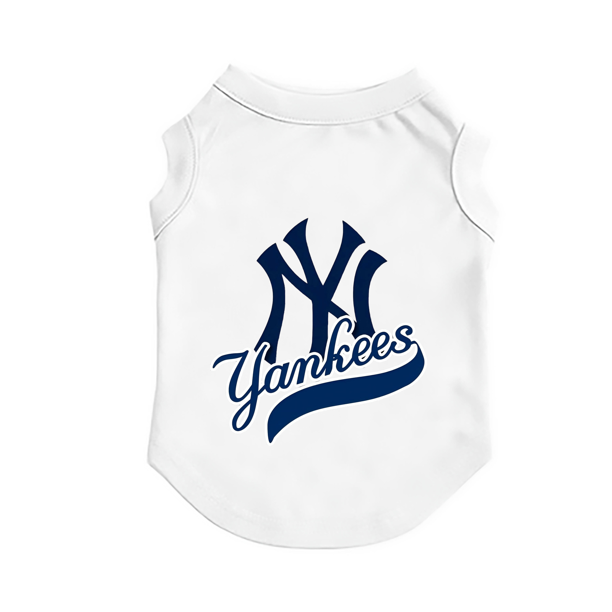 New York Yankees Blue Logo Pet Vest – Durable Polyester With Heat Transfer Print – Comfortable And Stylish