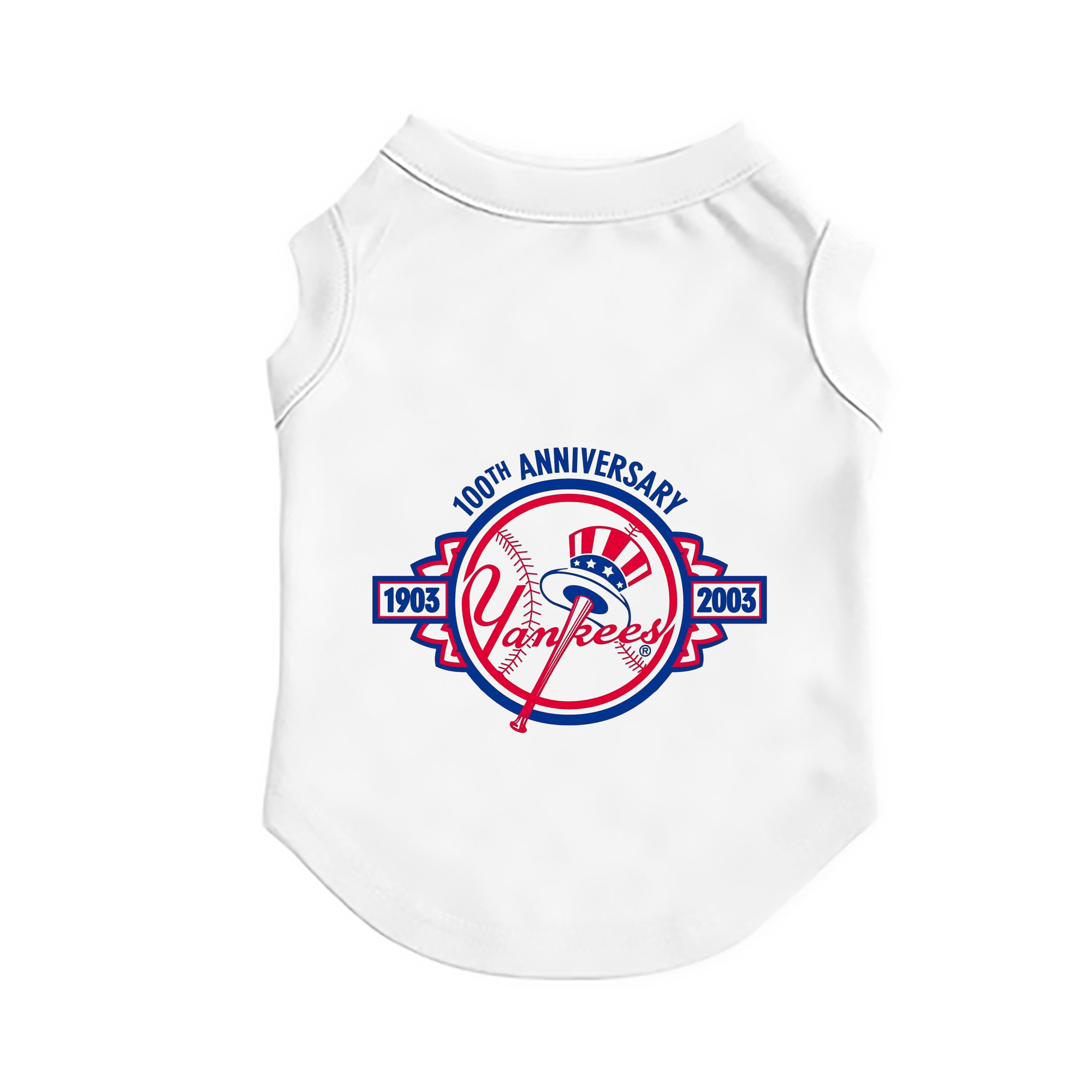 New York Yankees 100th Anniversary 1903-2003 Pet Vest – Durable Polyester With Heat Transfer Print – Comfortable And Stylish
