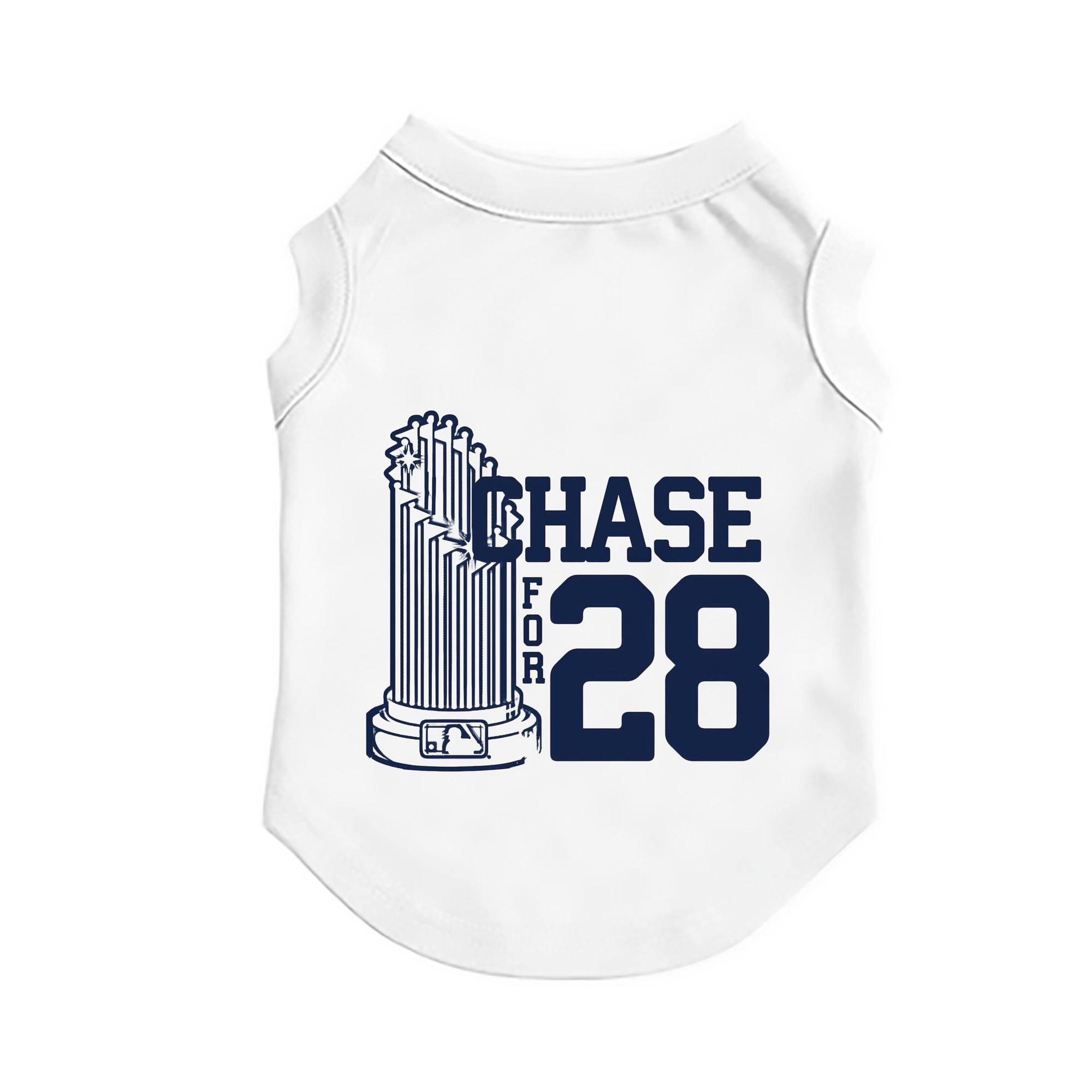 New York Yankees Chase For 28 Pet Vest – Durable Polyester With Heat Transfer Print – Comfortable And Stylish