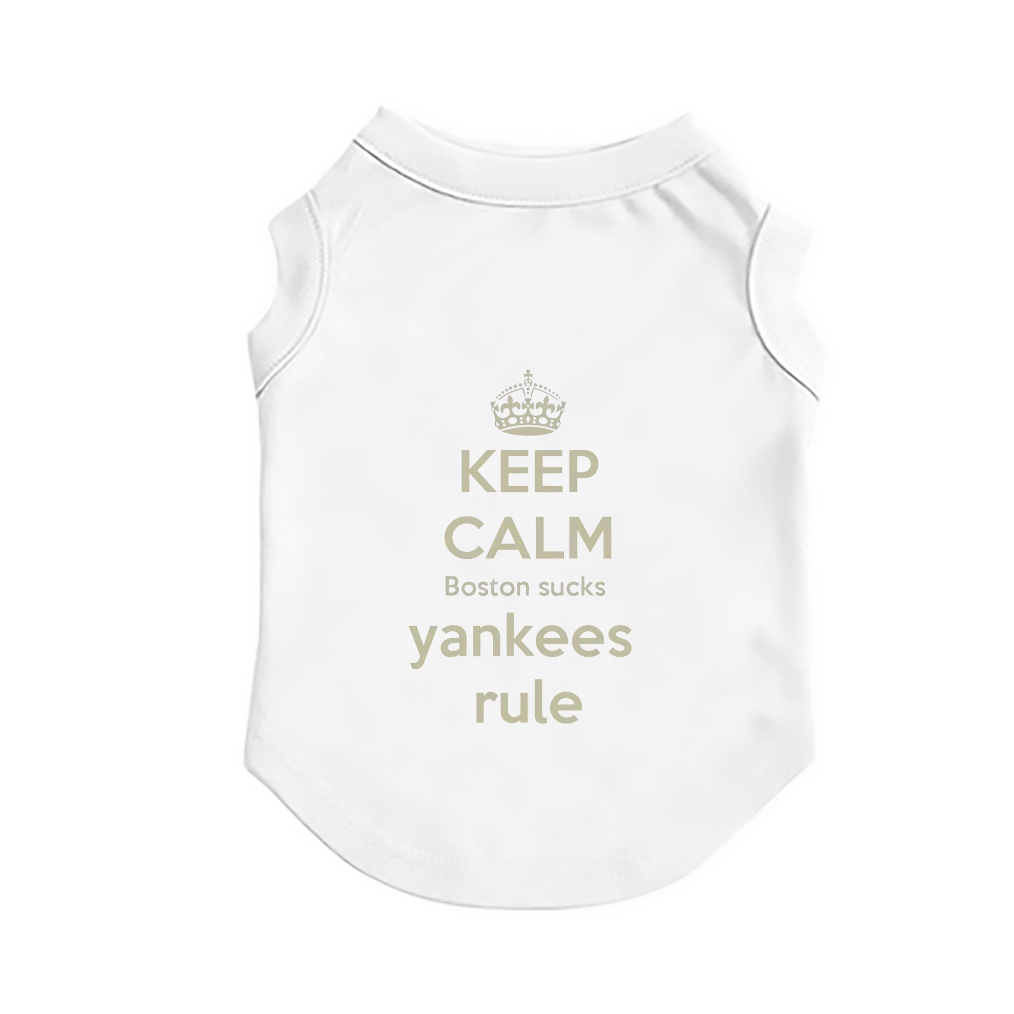 New York Yankees Keep Calm Yankees Rule Boston Sucks Pet Vest – Durable Polyester With Heat Transfer Print – Comfortable And Stylish