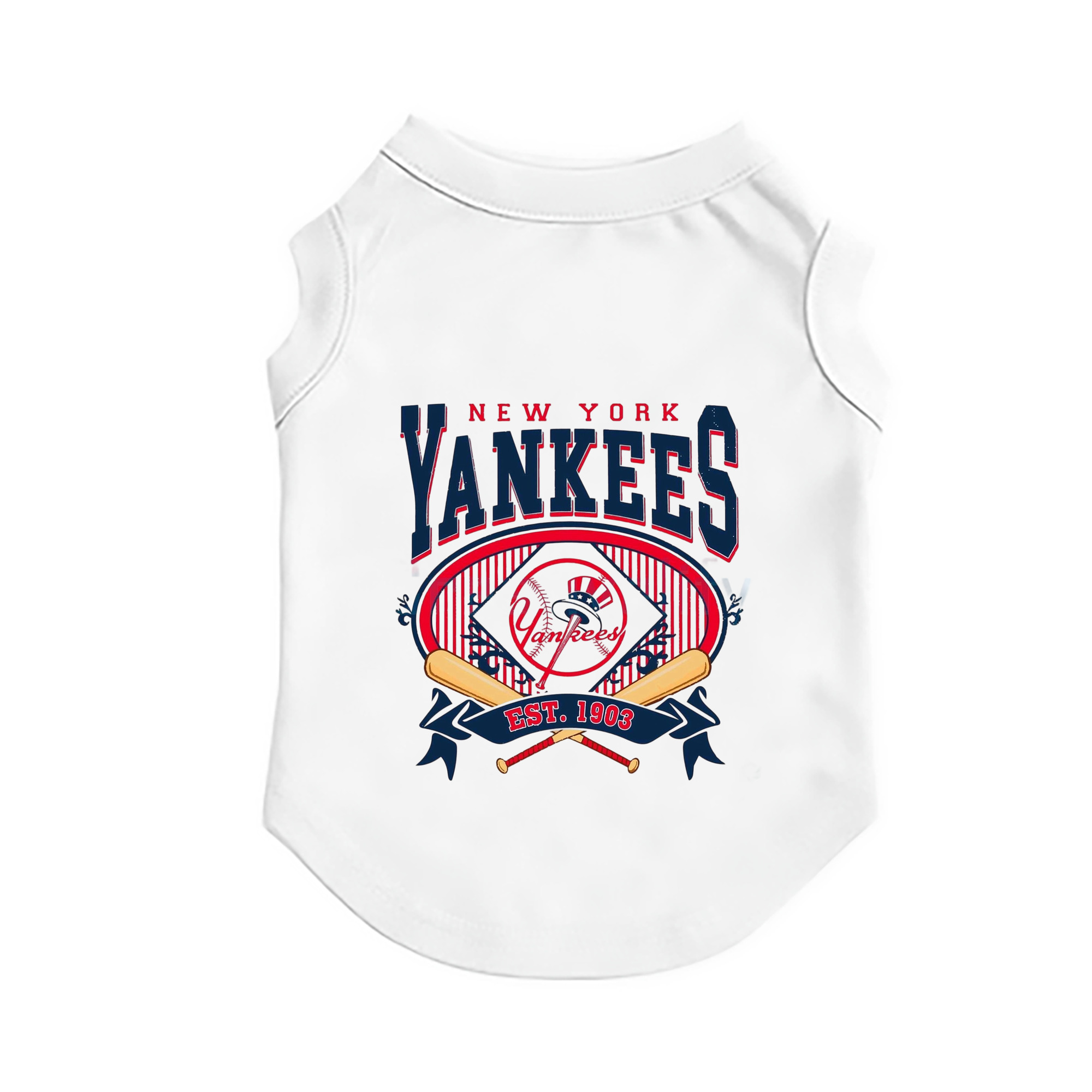 New York Yankees Vintage Est.1903 Pet Vest – Durable Polyester With Heat Transfer Print – Comfortable And Stylish