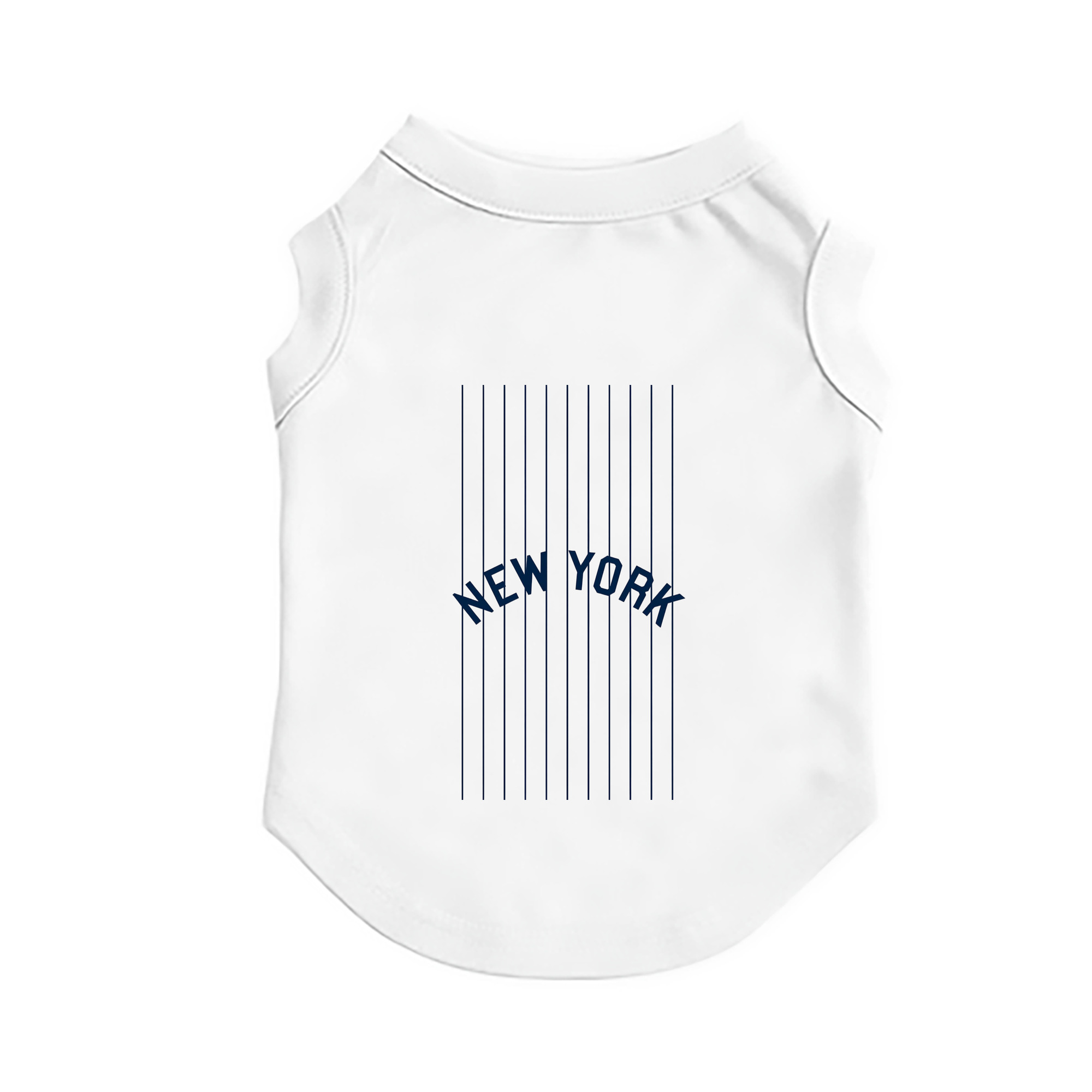 New York Yankees Pinstripe New York Pet Vest – Durable Polyester With Heat Transfer Print – Comfortable And Stylish