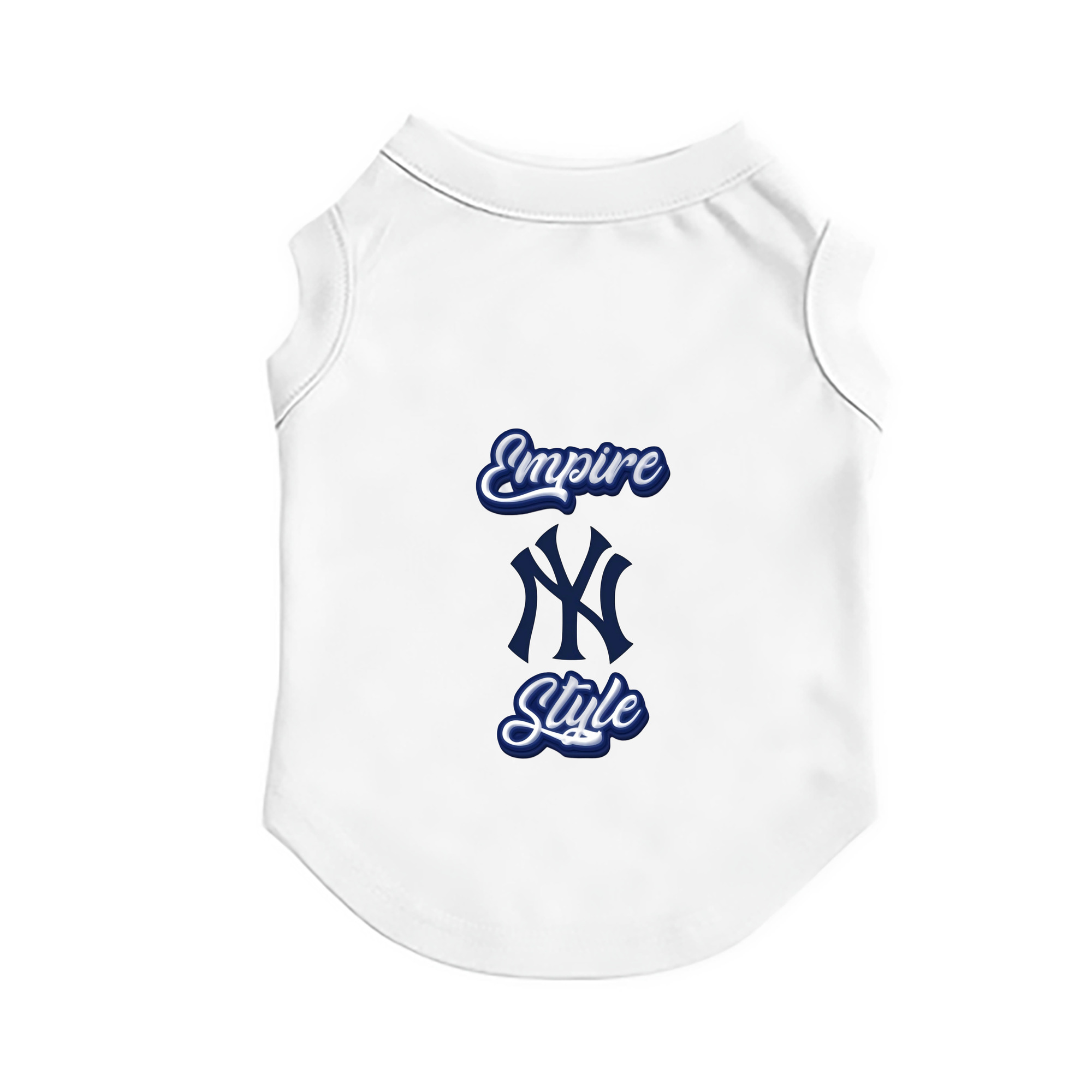 New York Yankees Empire Yankees Style Pet Vest – Durable Polyester With Heat Transfer Print – Comfortable And Stylish