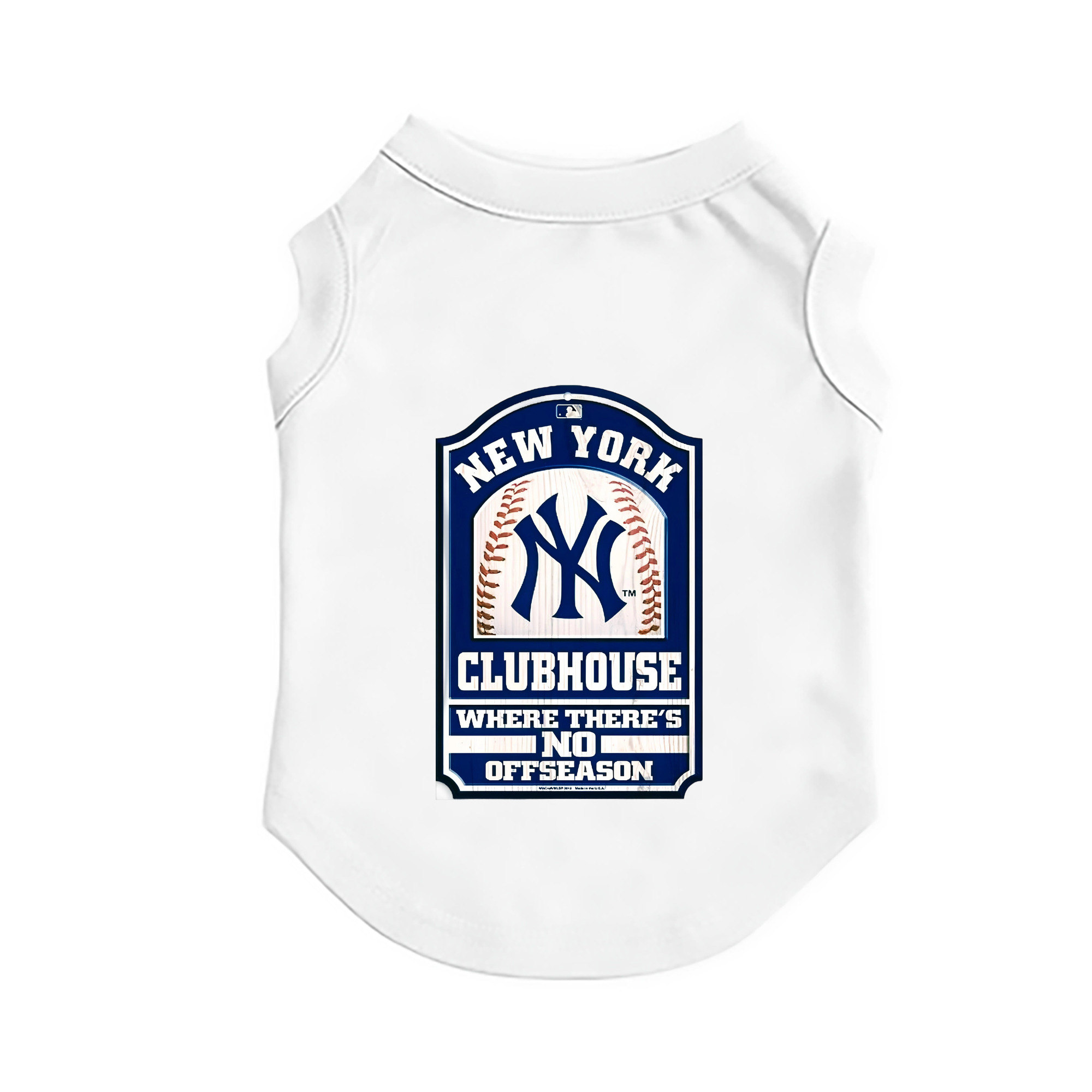 New York Yankees Club House Pet Vest – Durable Polyester With Heat Transfer Print – Comfortable And Stylish