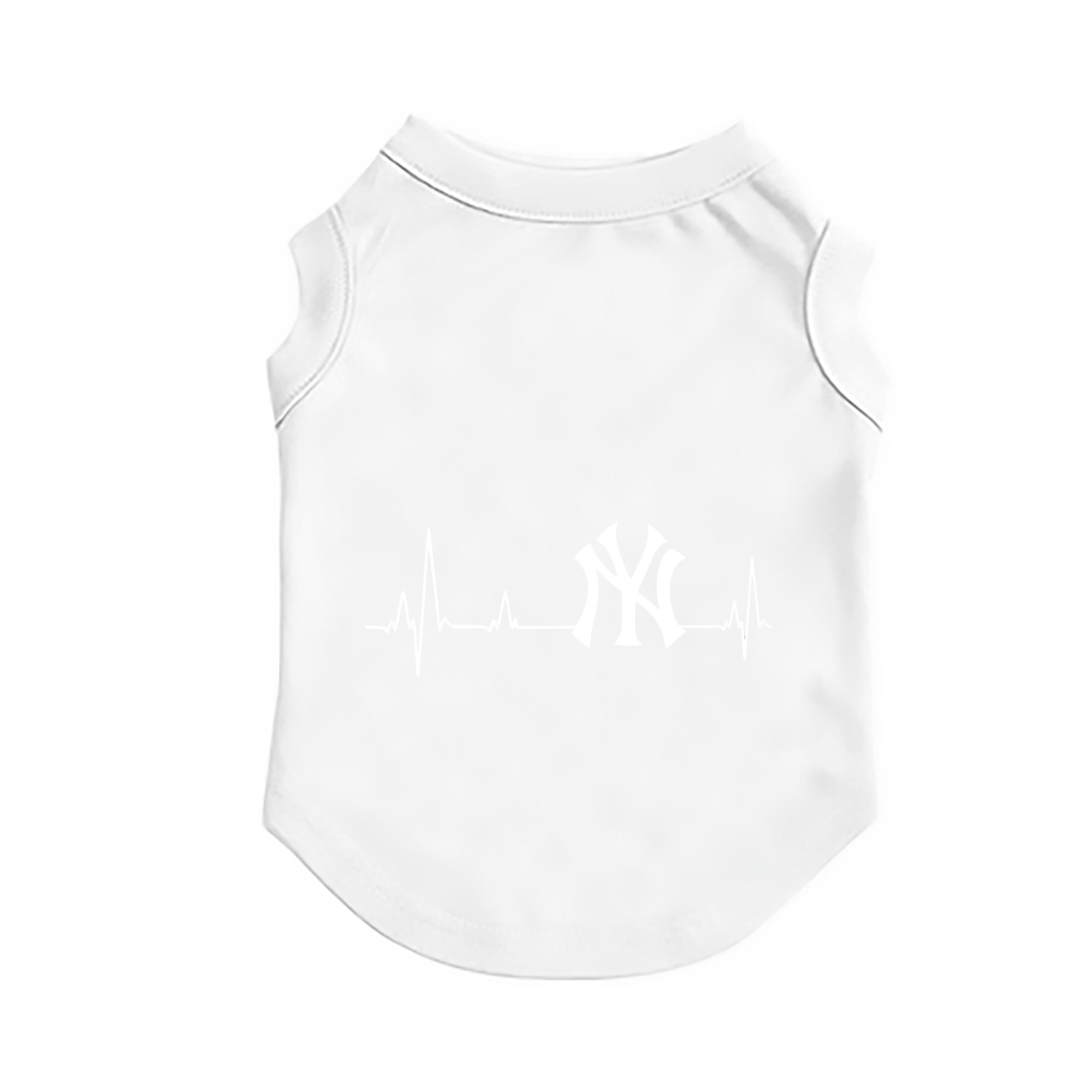 New York Yankees EKG Line Pet Vest – Durable Polyester With Heat Transfer Print – Comfortable And Stylish
