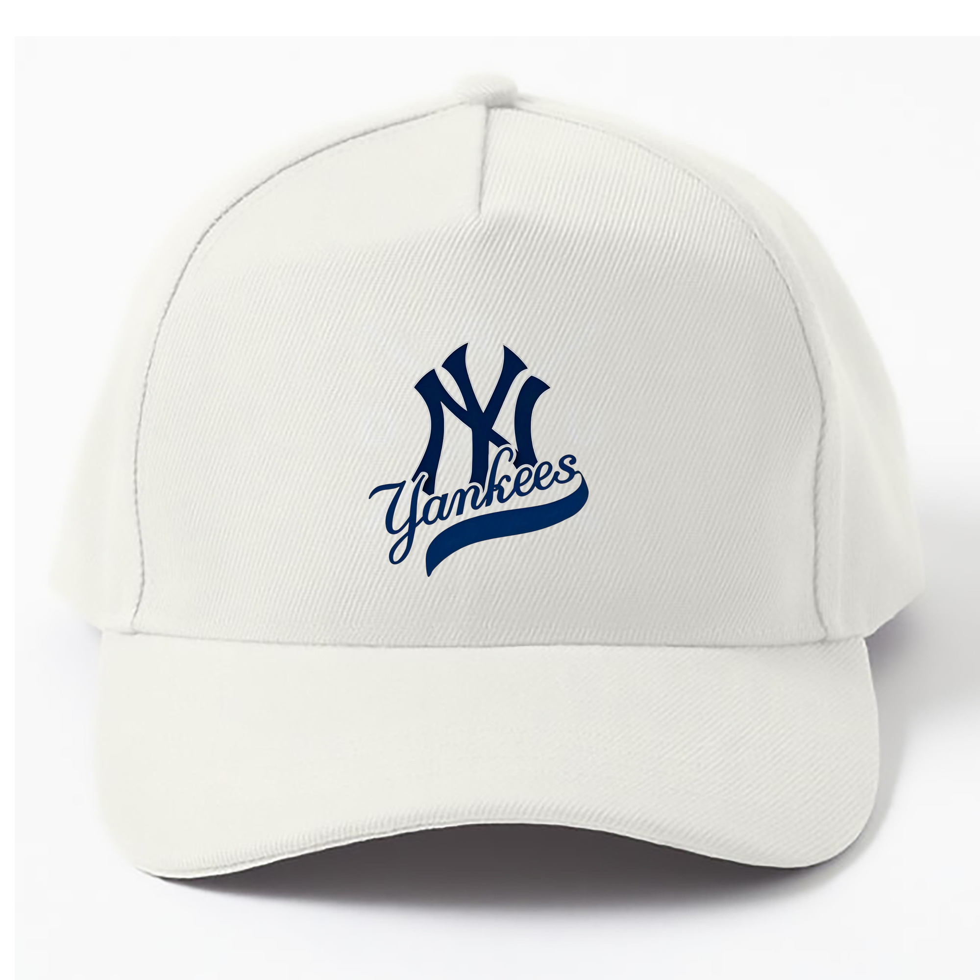 New York Yankees Logo 100% Cotton Baseball Cap – Heat Transfer Print – Comfortable, Durable, Perfect For Sports & Everyday Wear