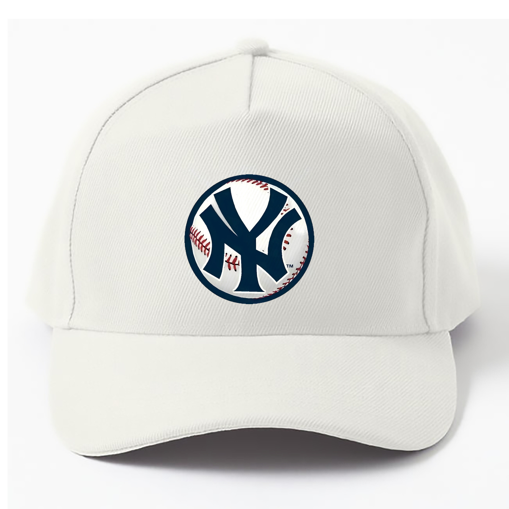 New York Yankees Baseball 100% Cotton Baseball Cap – Heat Transfer Print – Comfortable, Durable, Perfect For Sports & Everyday Wear