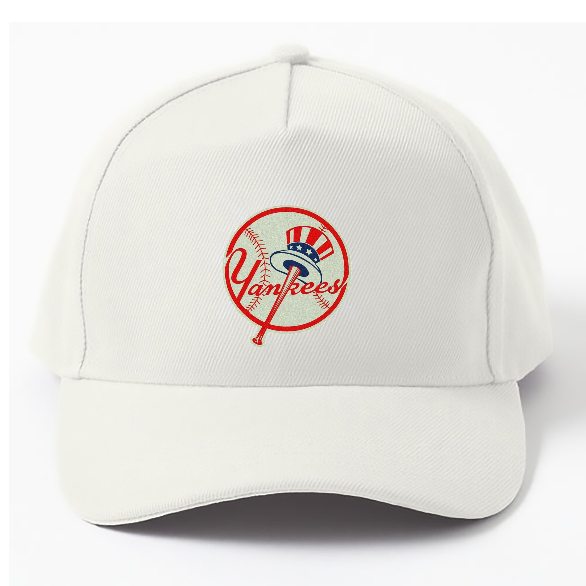 New York Yankees Logo 100% Cotton Baseball Cap – Heat Transfer Print – Comfortable, Durable, Perfect For Sports & Everyday Wear