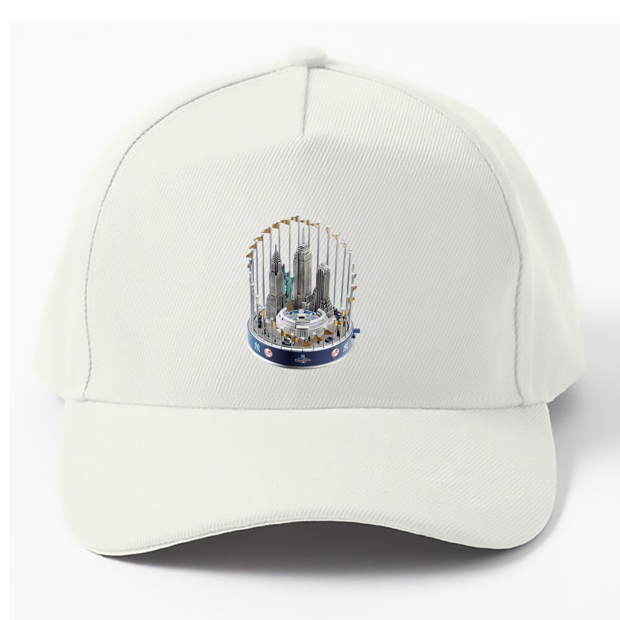 New York Yankees WS Champions Cup 100% Cotton Baseball Cap – Heat Transfer Print – Comfortable, Durable, Perfect For Sports & Everyday Wear