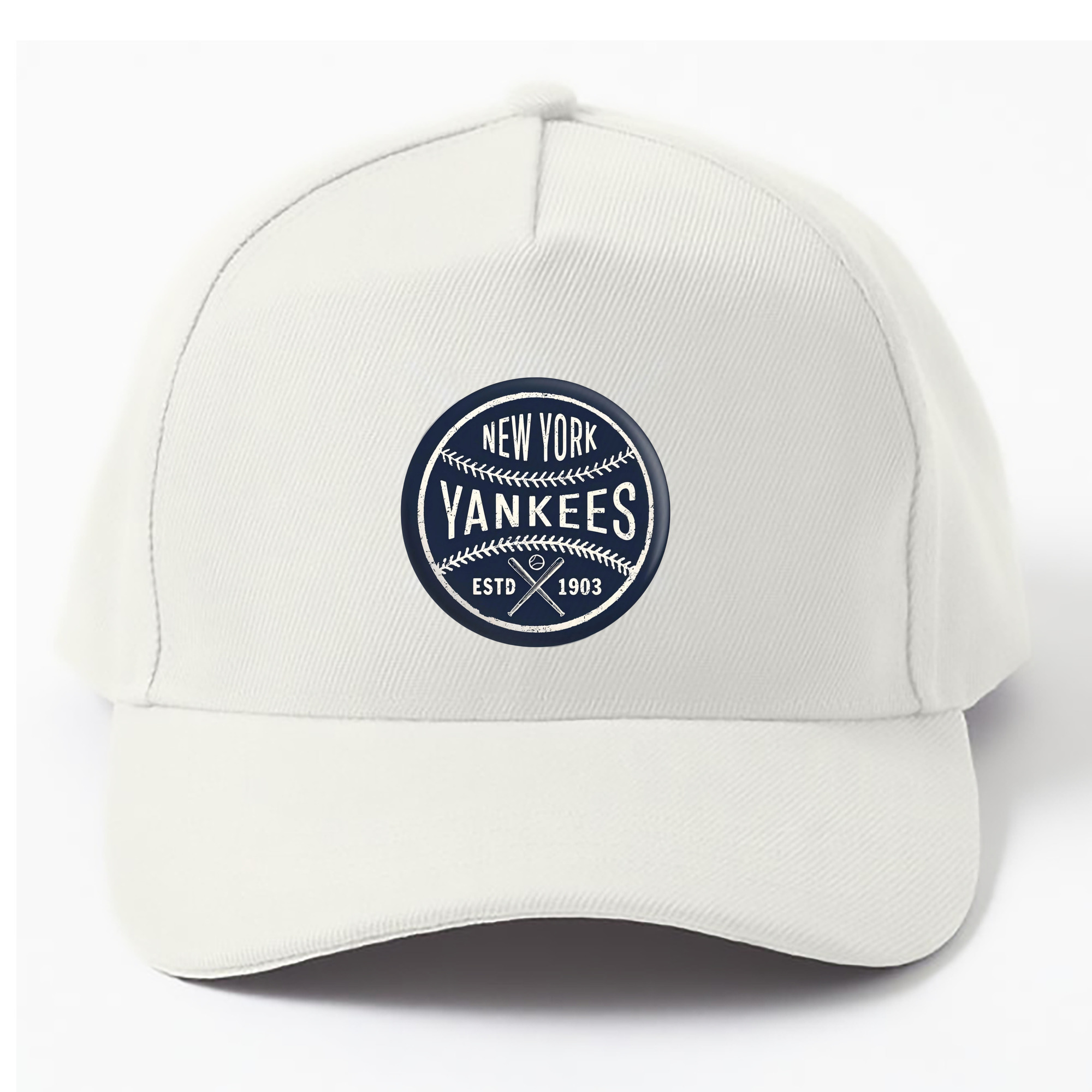 New York Yankees Estd 1903 100% Cotton Baseball Cap – Heat Transfer Print – Comfortable, Durable, Perfect For Sports & Everyday Wear
