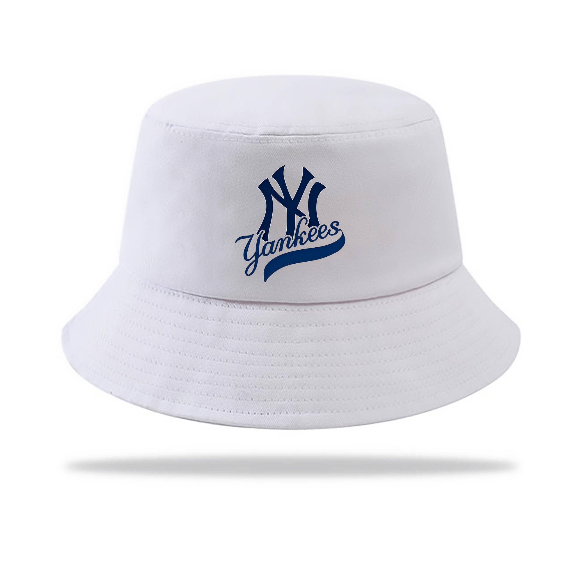 New York Yankees Logo Outdoor Sun Protection Bucket Hat – Lightweight Breathable Knit & Woven Fabric – Ergonomic Wide Brim, Sweat-Absorbent, Stylish & Comfortable For Sports And Everyday Wear