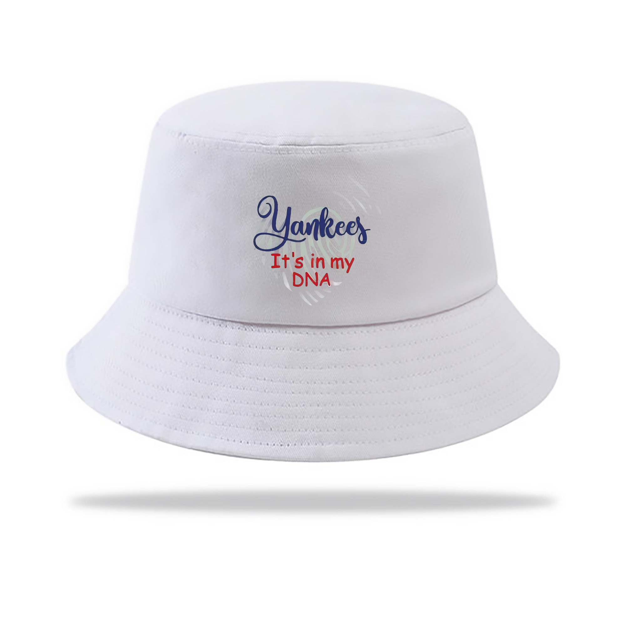 New York Yankees It's In My DNA Outdoor Sun Protection Bucket Hat – Lightweight Breathable Knit & Woven Fabric – Ergonomic Wide Brim, Sweat-Absorbent, Stylish & Comfortable For Sports And Everyday Wear