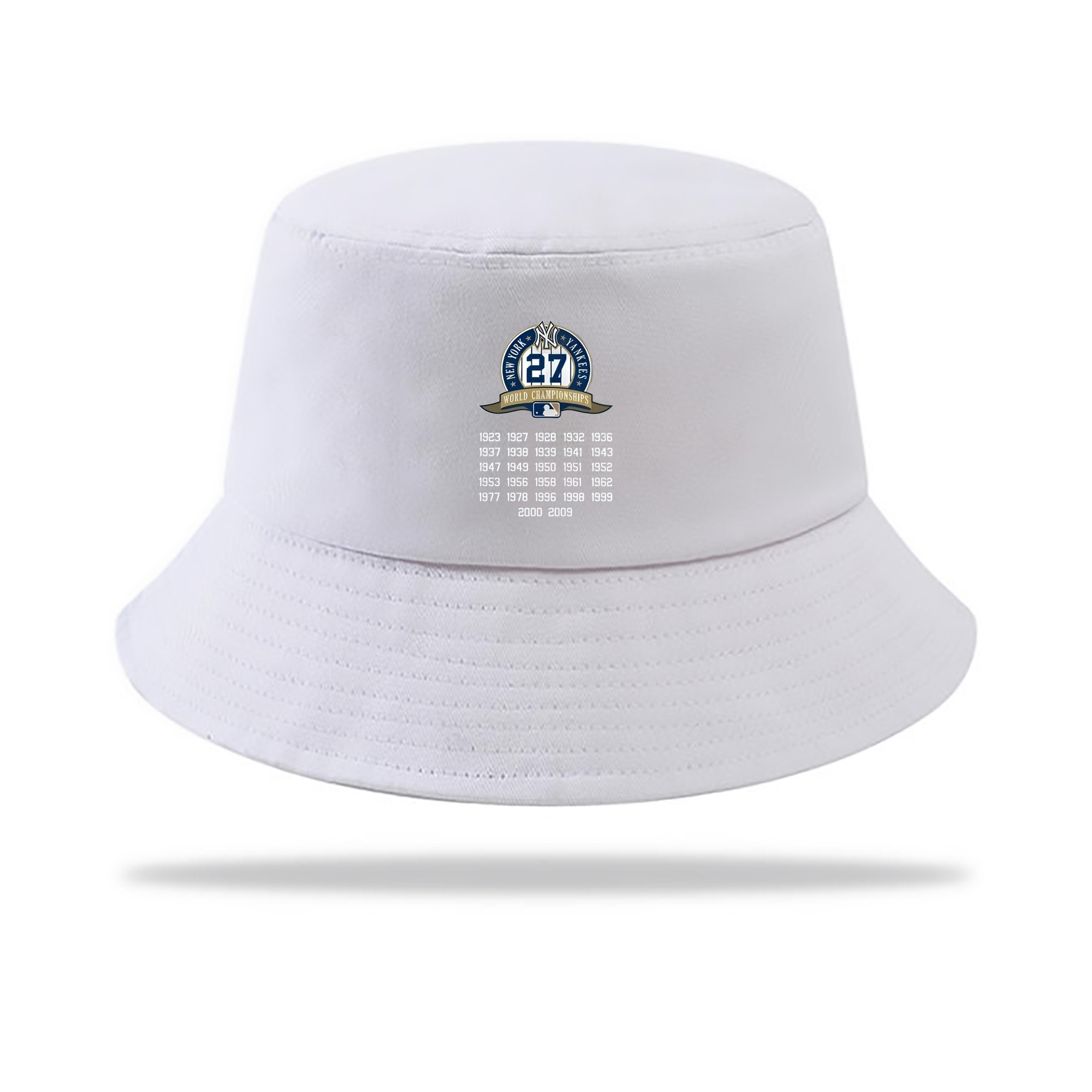 New York Yankees 27 WS Championships Outdoor Sun Protection Bucket Hat – Lightweight Breathable Knit & Woven Fabric – Ergonomic Wide Brim, Sweat-Absorbent, Stylish & Comfortable For Sports And Everyday Wear