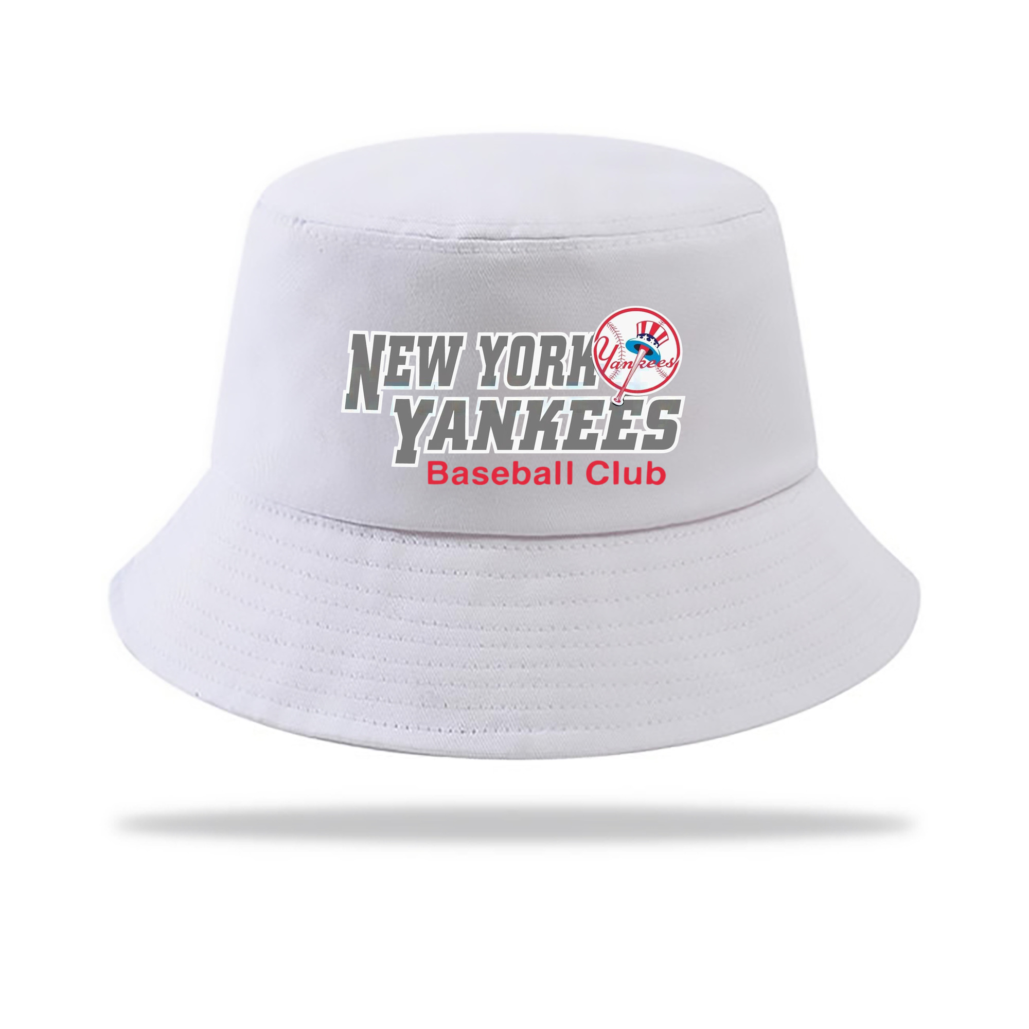 New York Yankees Baseball Club Outdoor Sun Protection Bucket Hat – Lightweight Breathable Knit & Woven Fabric – Ergonomic Wide Brim, Sweat-Absorbent, Stylish & Comfortable For Sports And Everyday Wear