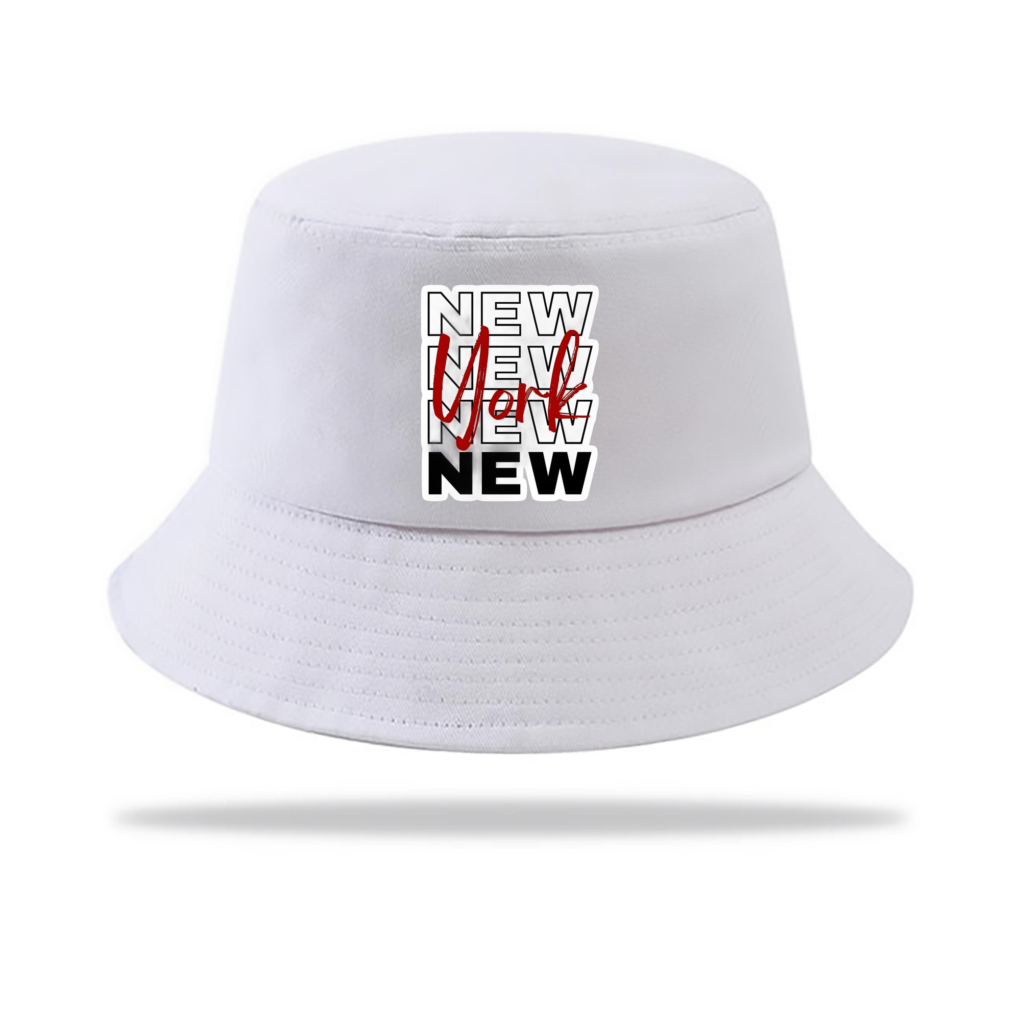 New York Yankees New York Logo Outdoor Sun Protection Bucket Hat – Lightweight Breathable Knit & Woven Fabric – Ergonomic Wide Brim, Sweat-Absorbent, Stylish & Comfortable For Sports And Everyday Wear