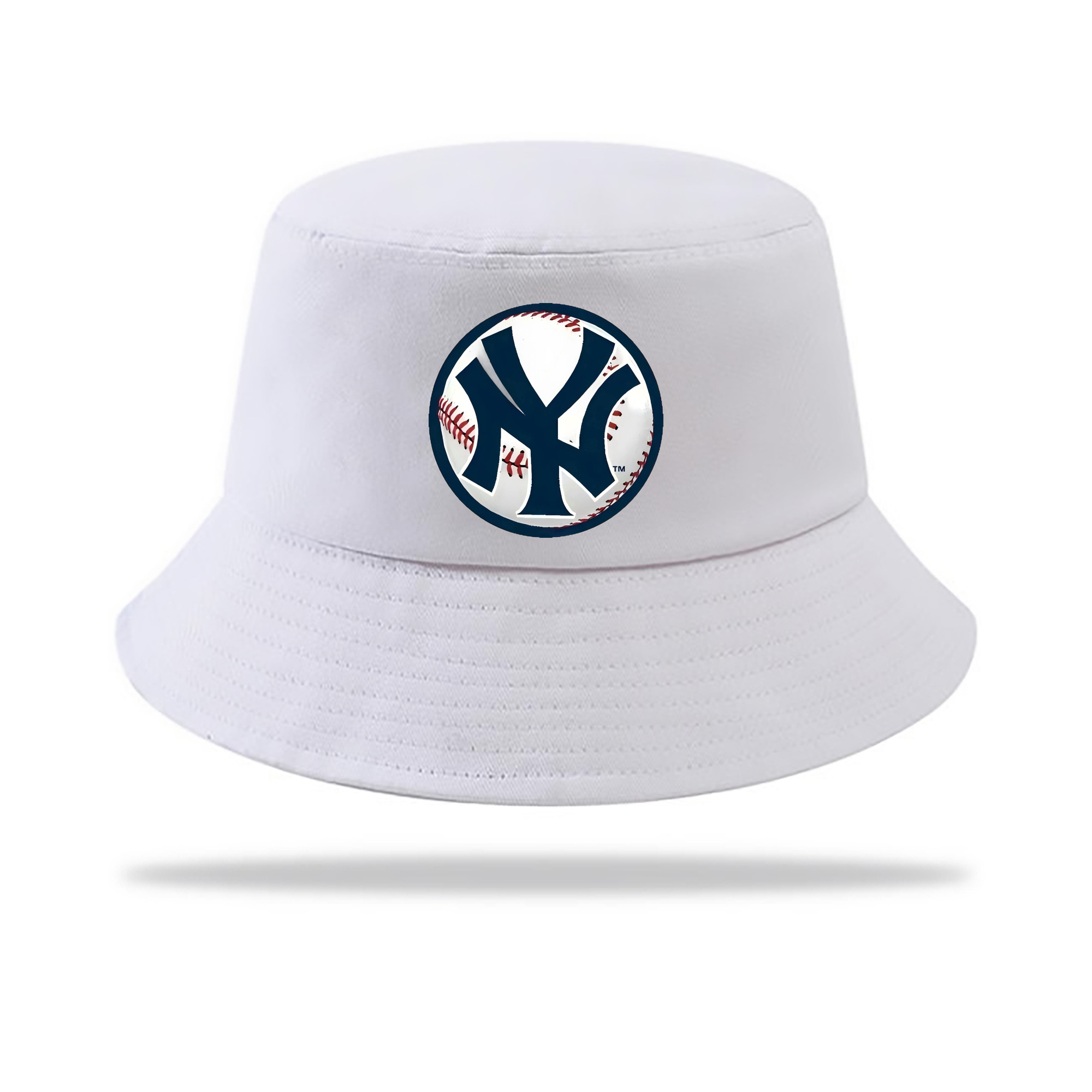 New York Yankees Baseball Outdoor Sun Protection Bucket Hat – Lightweight Breathable Knit & Woven Fabric – Ergonomic Wide Brim, Sweat-Absorbent, Stylish & Comfortable For Sports And Everyday Wear