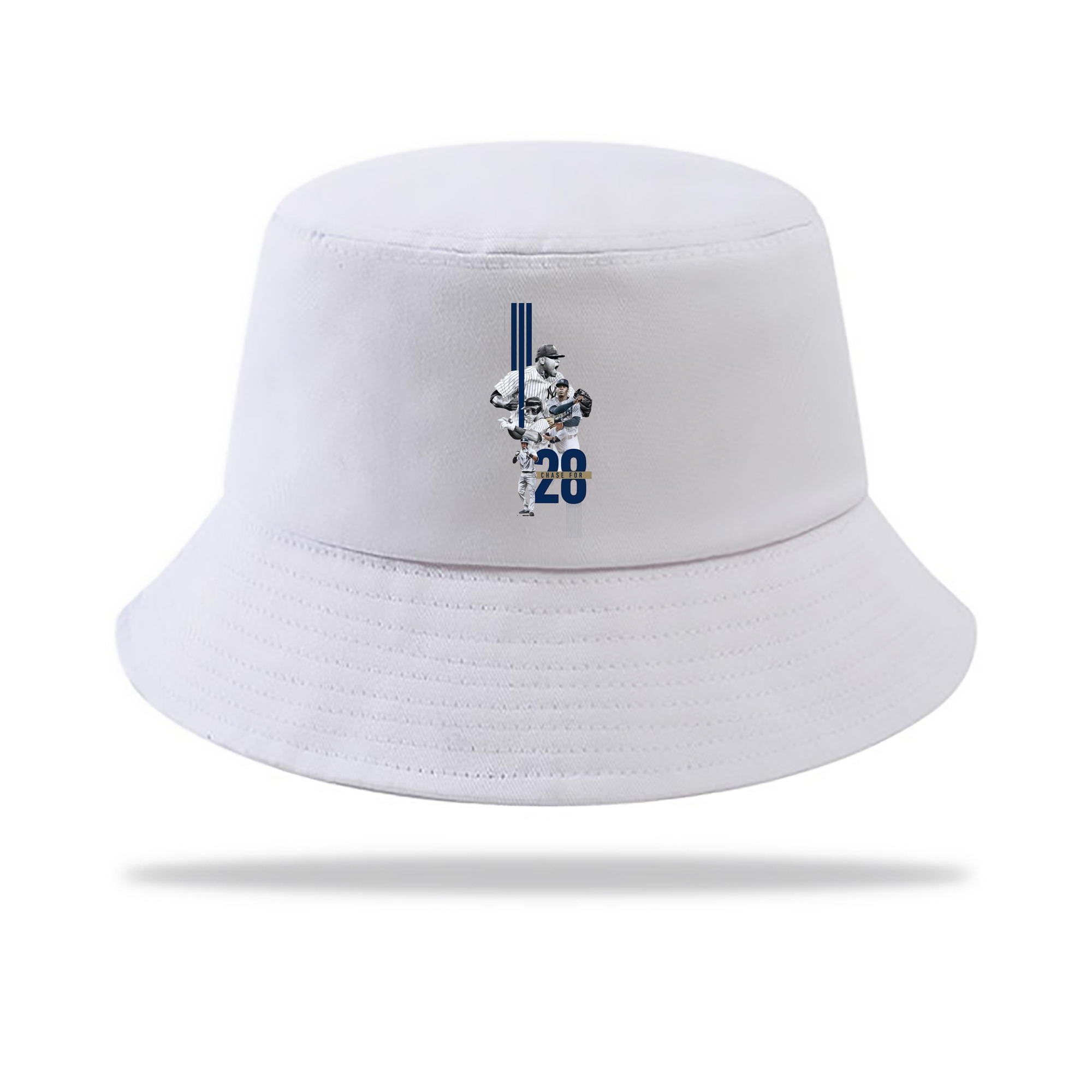New York Yankees Chase For 28 Outdoor Sun Protection Bucket Hat – Lightweight Breathable Knit & Woven Fabric – Ergonomic Wide Brim, Sweat-Absorbent, Stylish & Comfortable For Sports And Everyday Wear