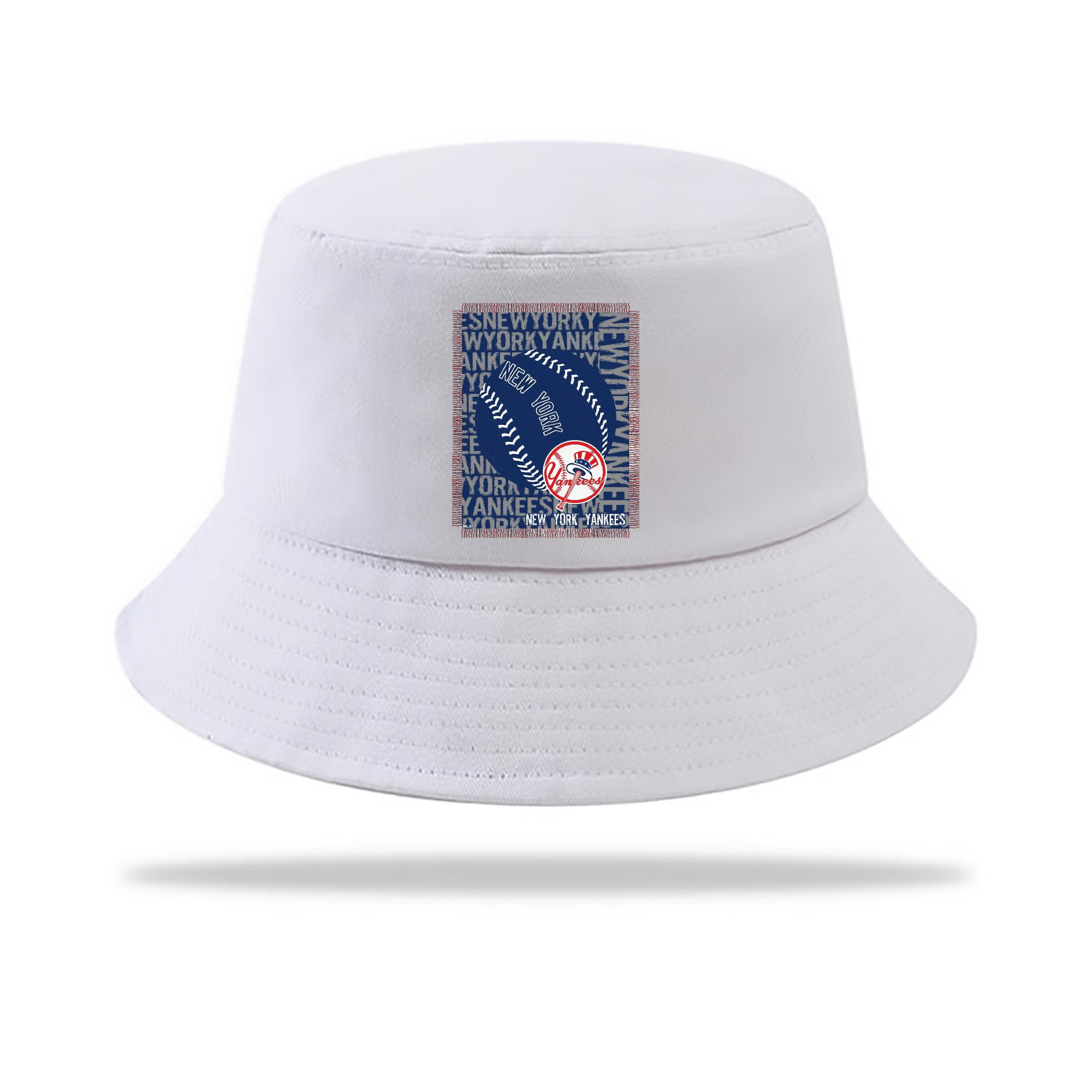 New York Yankees 65 Outdoor Sun Protection Bucket Hat – Lightweight Breathable Knit & Woven Fabric – Ergonomic Wide Brim, Sweat-Absorbent, Stylish & Comfortable For Sports And Everyday Wear