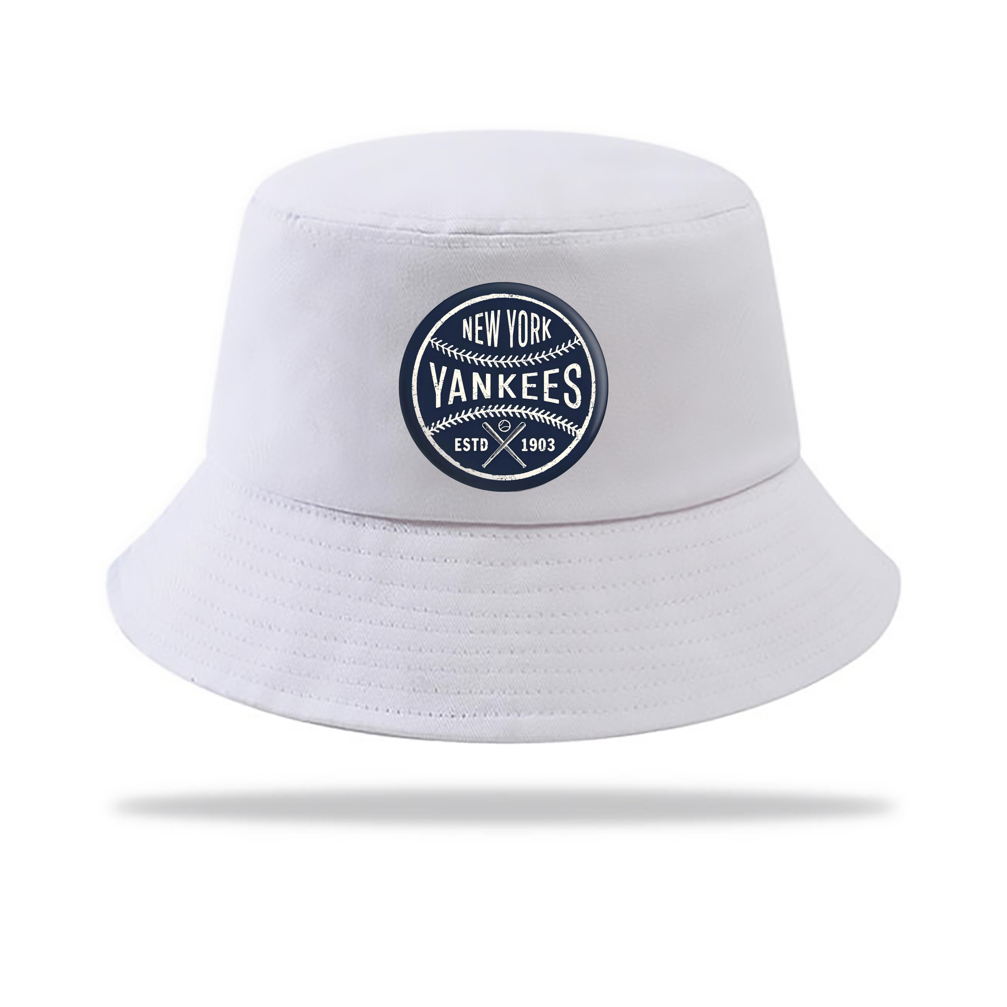 New York Yankees Estd 1903 Outdoor Sun Protection Bucket Hat – Lightweight Breathable Knit & Woven Fabric – Ergonomic Wide Brim, Sweat-Absorbent, Stylish & Comfortable For Sports And Everyday Wear