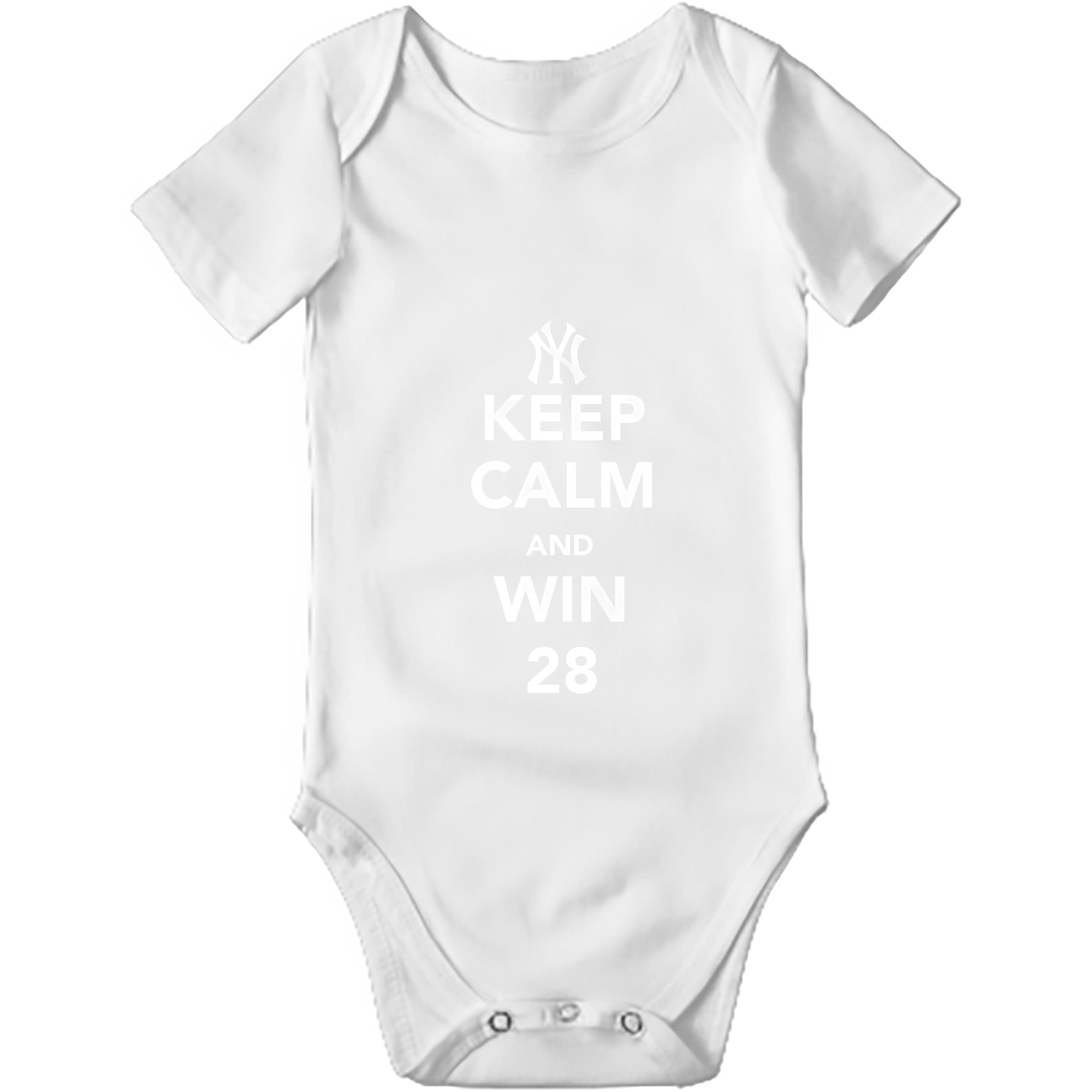 New York Yankees 47 Baby Short Sleeve Romper – 100% Cotton Soft & Breathable Digital Print Onesie With Easy Snap Closure And Envelope Shoulder – Comfortable For Daily Wear & Travel