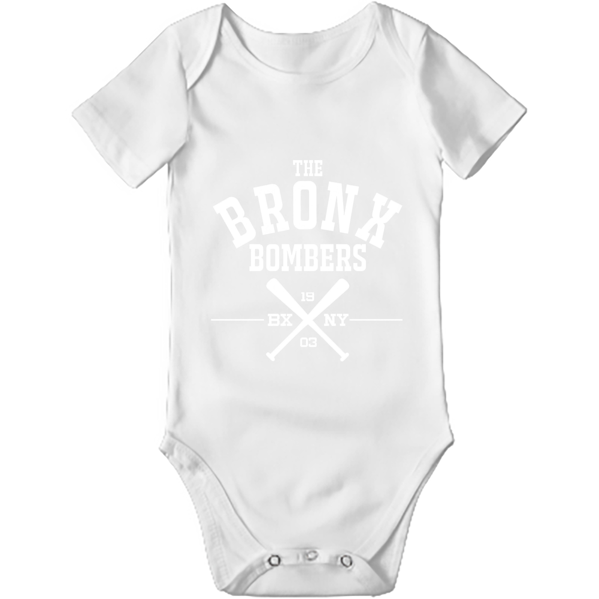 New York Yankees 45 Baby Short Sleeve Romper – 100% Cotton Soft & Breathable Digital Print Onesie With Easy Snap Closure And Envelope Shoulder – Comfortable For Daily Wear & Travel