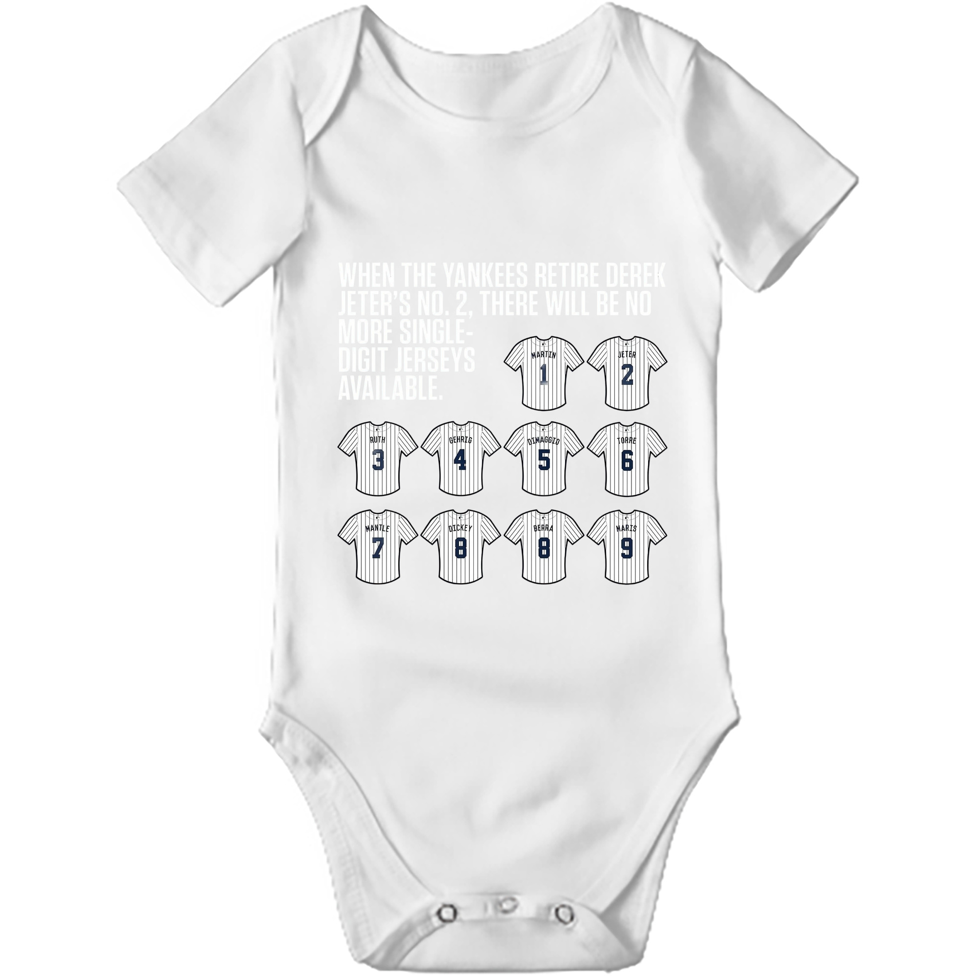 New York Yankees 61 Baby Short Sleeve Romper – 100% Cotton Soft & Breathable Digital Print Onesie With Easy Snap Closure And Envelope Shoulder – Comfortable For Daily Wear & Travel