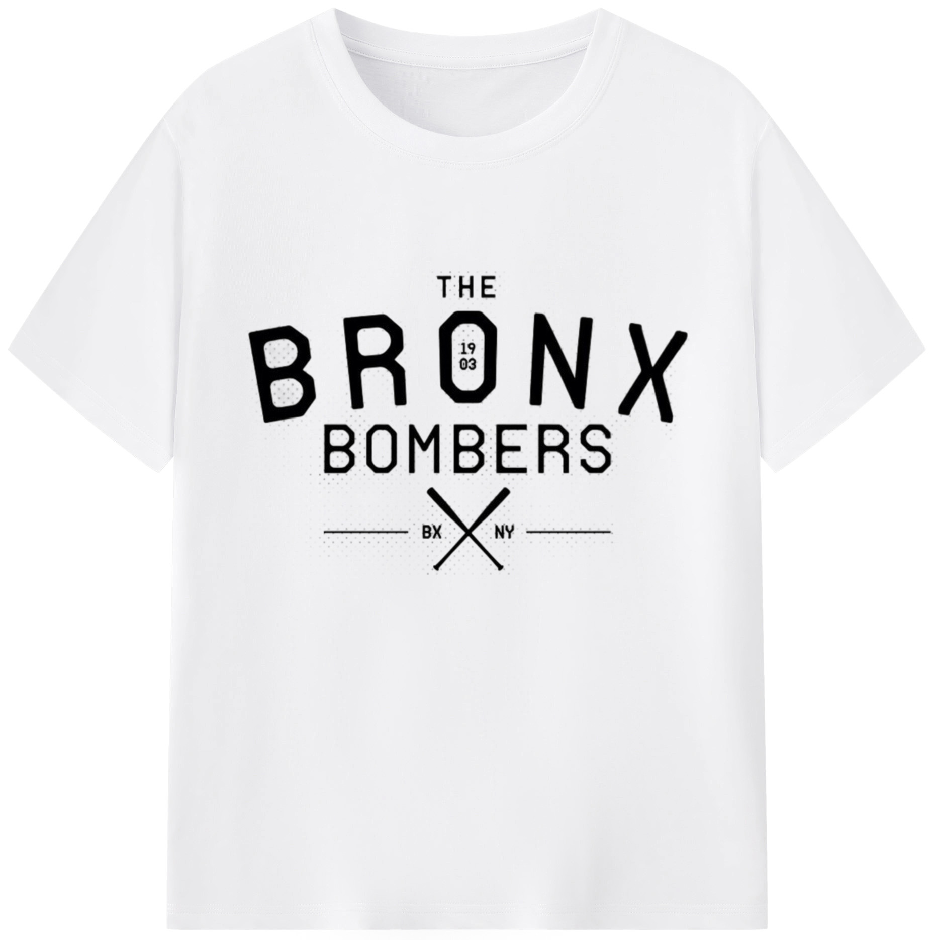 New York Yankees The Bronx Bombers 1903 180g Cotton T-Shirt With Front Heat Transfer Print – Soft, Lightweight, Fitted Design – Comfortable Casual Wear For Sports & Everyday Use