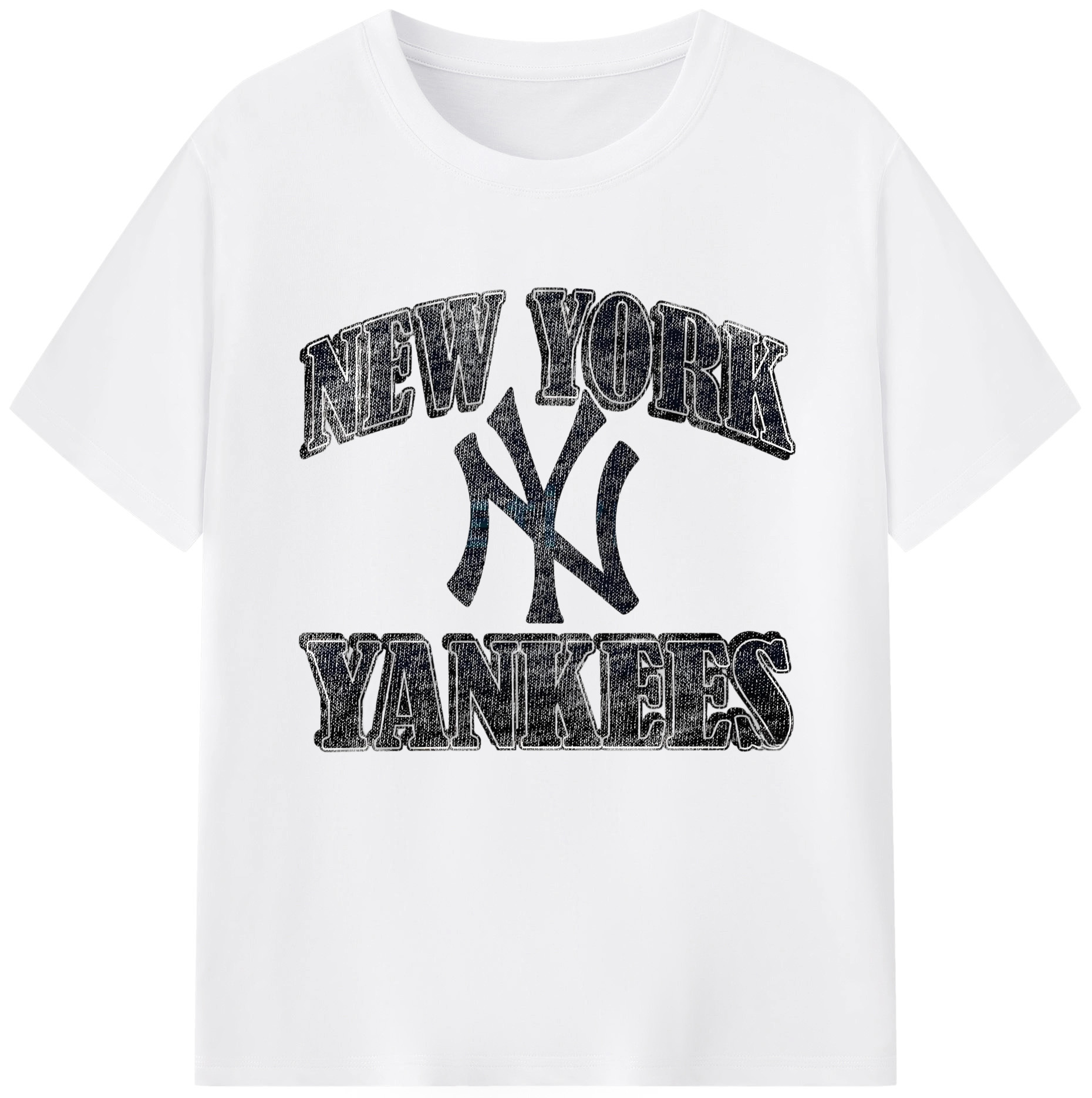 New York Yankees 76 180g Cotton T-Shirt With Front Heat Transfer Print – Soft, Lightweight, Fitted Design – Comfortable Casual Wear For Sports & Everyday Use