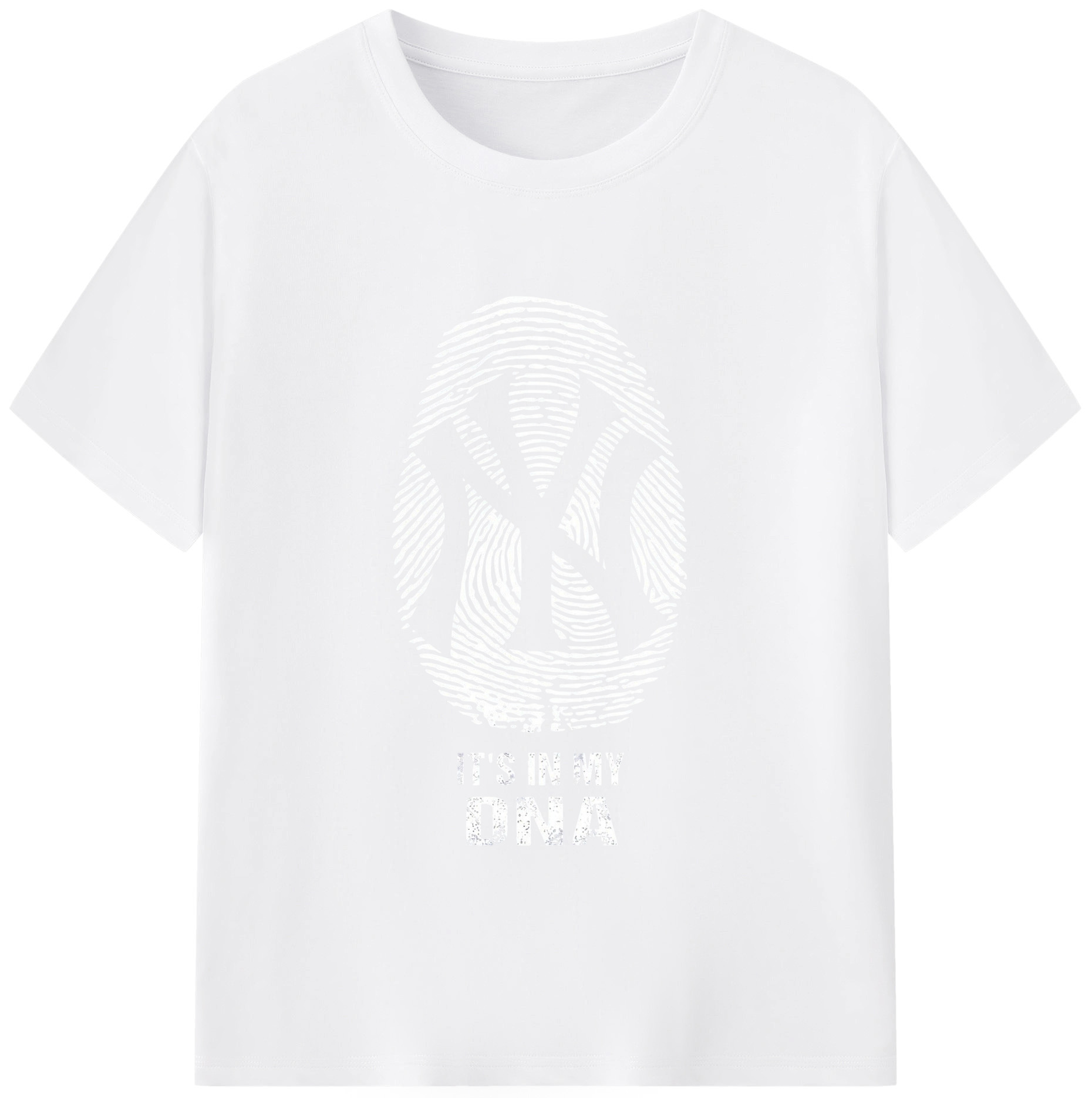 New York Yankees It's In My DNA 180g Cotton T-Shirt With Front Heat Transfer Print – Soft, Lightweight, Fitted Design – Comfortable Casual Wear For Sports & Everyday Use