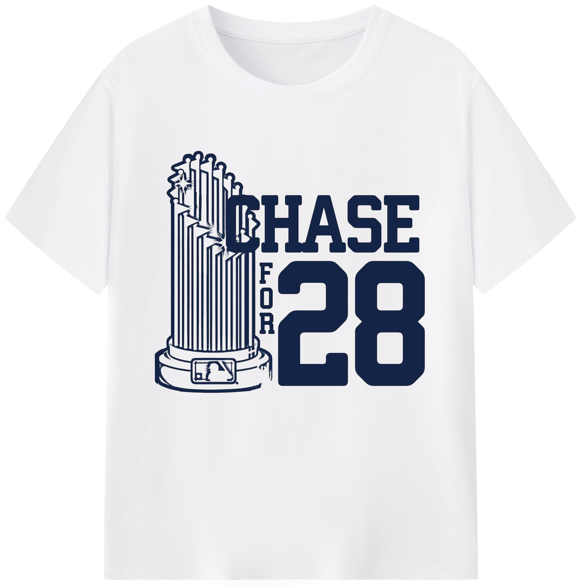 New York Yankees Chase For 28 180g Cotton T-Shirt With Front Heat Transfer Print – Soft, Lightweight, Fitted Design – Comfortable Casual Wear For Sports & Everyday Use