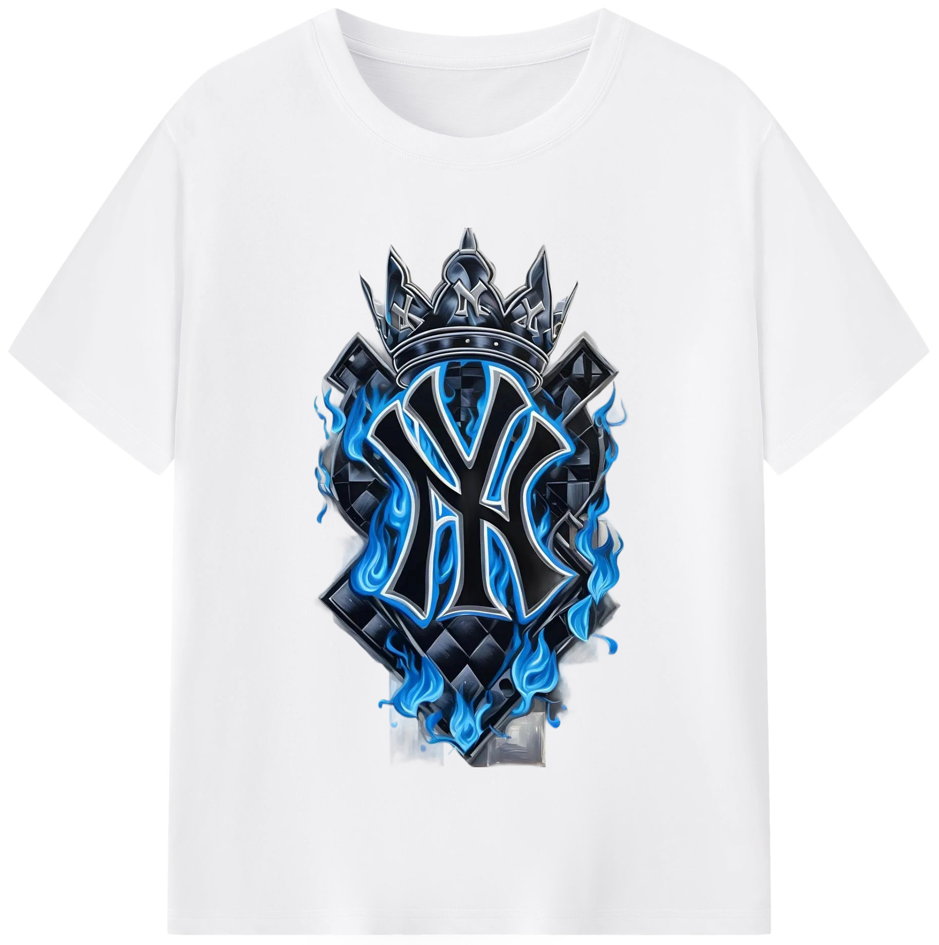 New York Yankees 285 180g Cotton T-Shirt With Front Heat Transfer Print – Soft, Lightweight, Fitted Design – Comfortable Casual Wear For Sports & Everyday Use