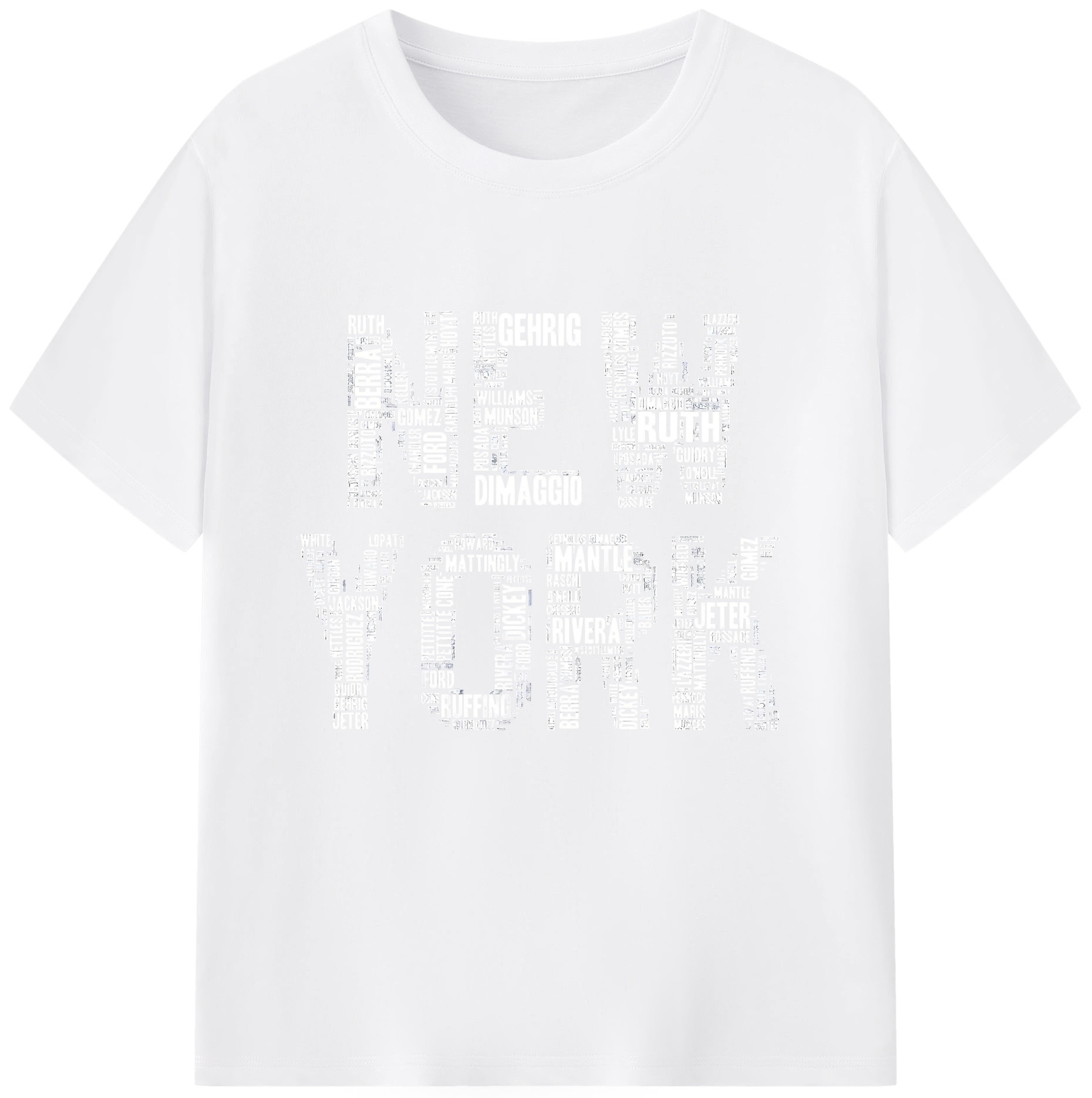 New York Yankees Legend New York Combed Cotton T-Shirt 180g With Front Heat Transfer Print – Soft, Lightweight, Fitted Design – Stylish Casual Wear For Sports & Everyday Use