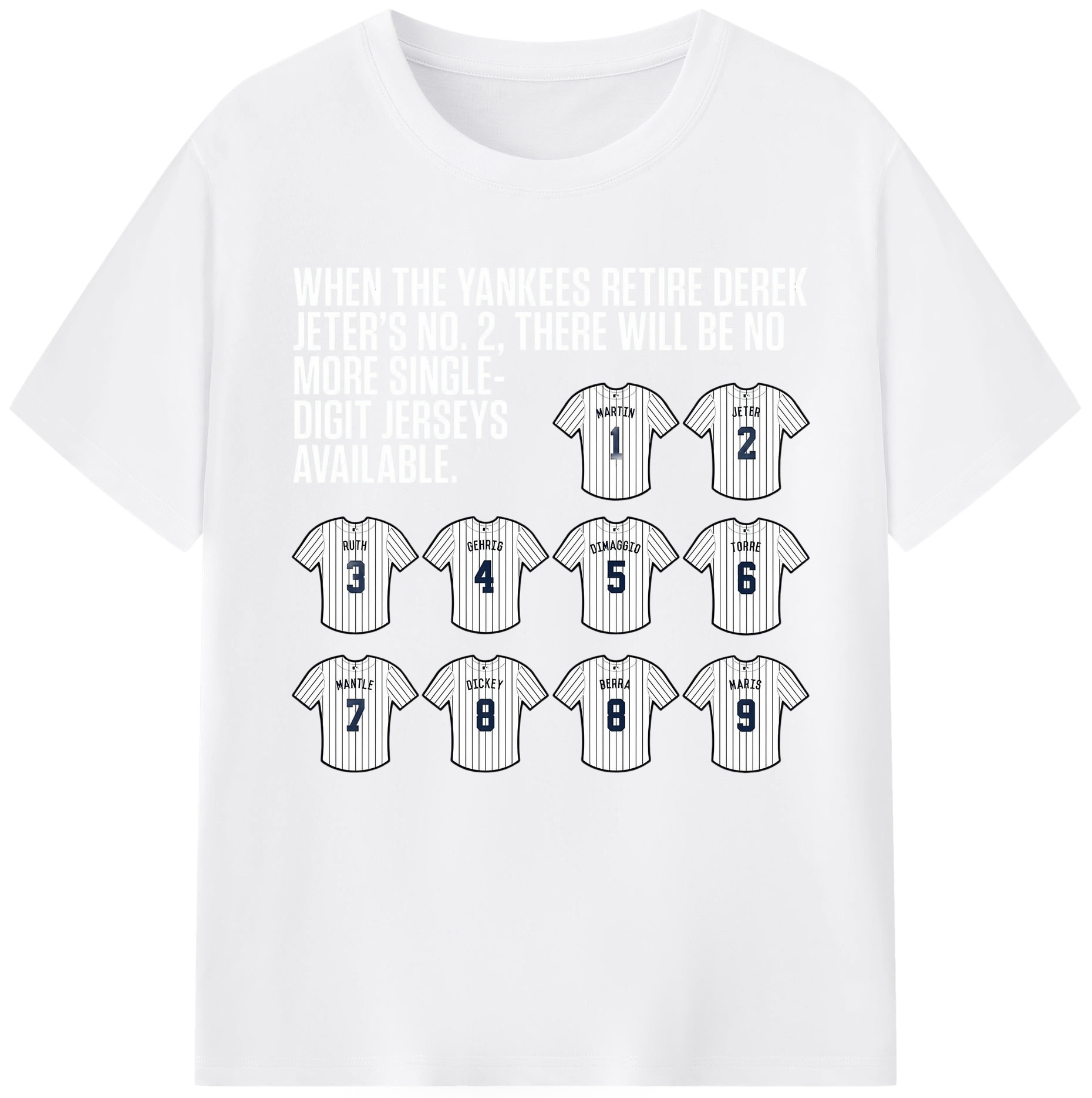 New York Yankees 61 Combed Cotton T-Shirt 180g With Front Heat Transfer Print – Soft, Lightweight, Fitted Design – Stylish Casual Wear For Sports & Everyday Use