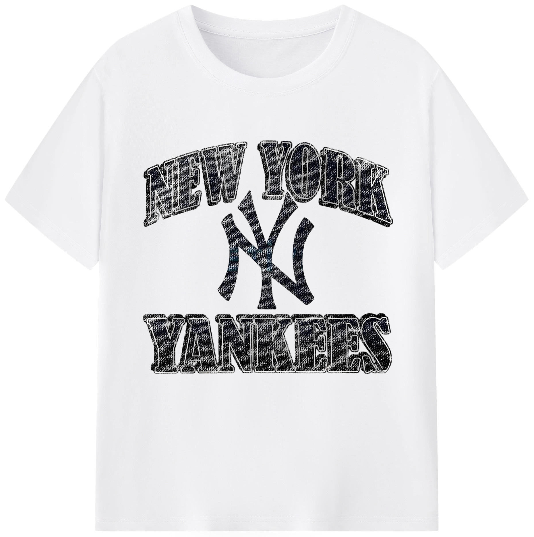 New York Yankees 76 Combed Cotton T-Shirt 180g With Front Heat Transfer Print – Soft, Lightweight, Fitted Design – Stylish Casual Wear For Sports & Everyday Use