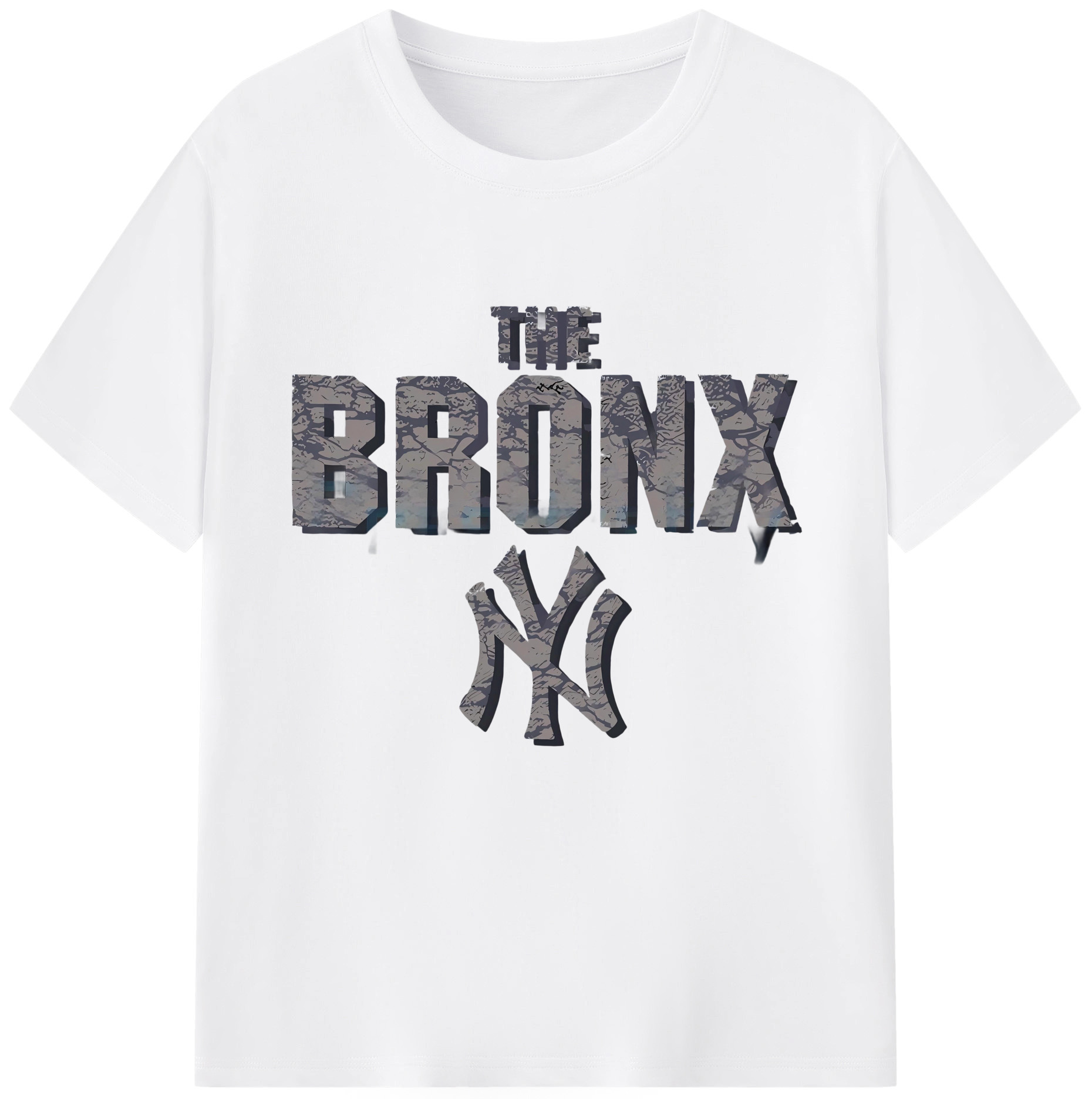 New York Yankees The Bronx Combed Cotton T-Shirt 180g With Front Heat Transfer Print – Soft, Lightweight, Fitted Design – Stylish Casual Wear For Sports & Everyday Use