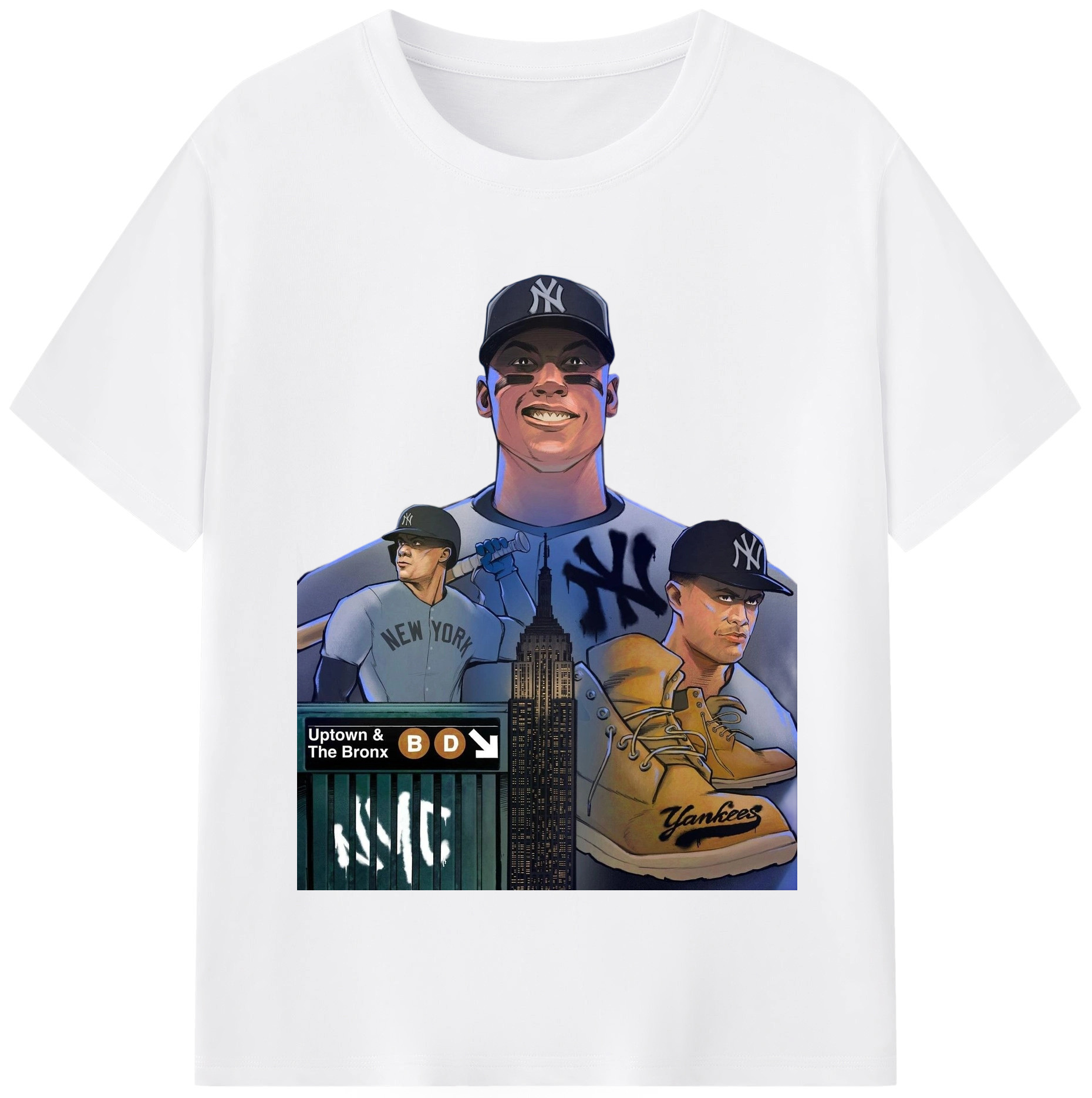 New York Yankees 273 Combed Cotton T-Shirt 180g With Front Heat Transfer Print – Soft, Lightweight, Fitted Design – Stylish Casual Wear For Sports & Everyday Use