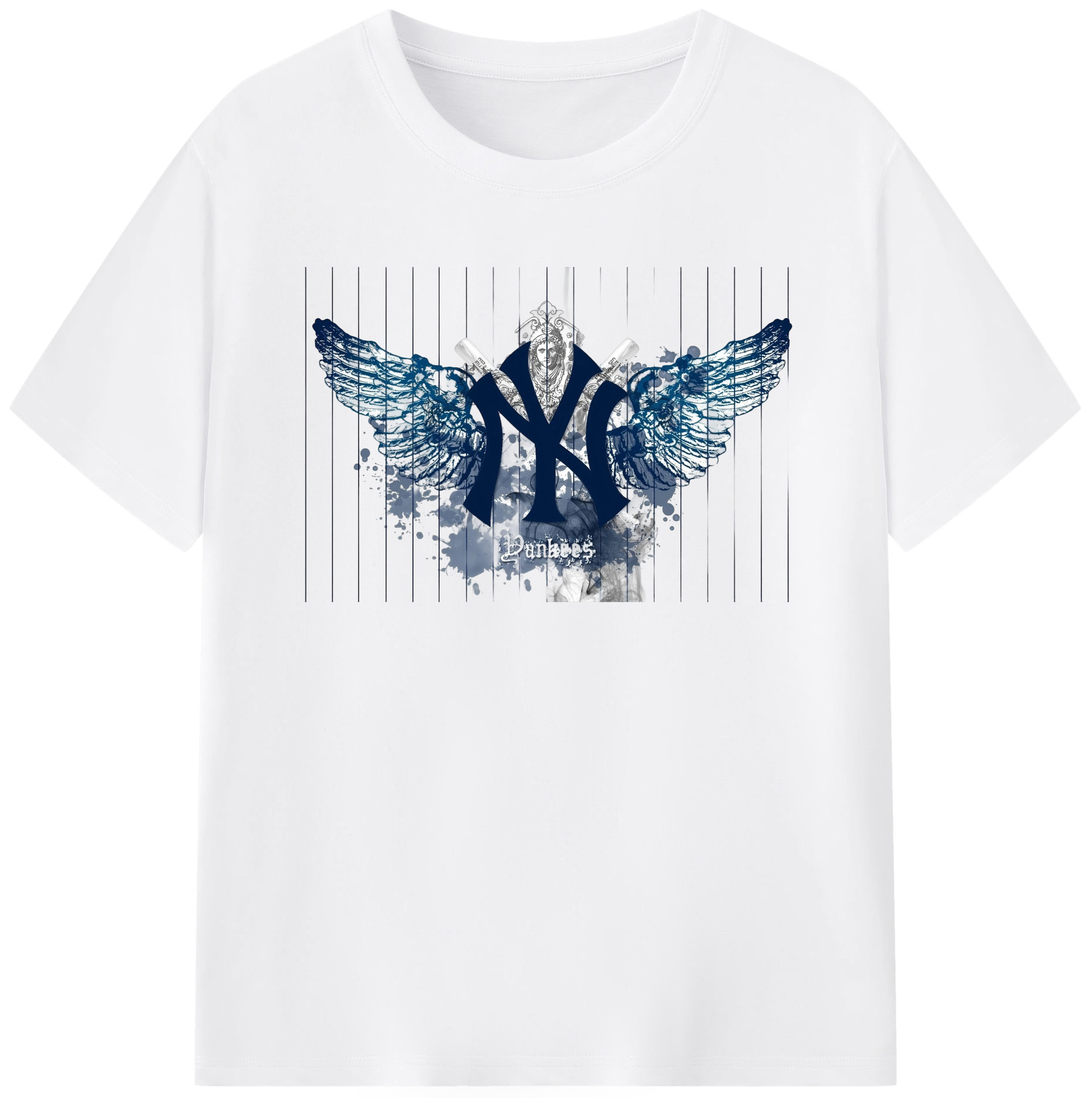 New York Yankees 293 Combed Cotton T-Shirt 180g With Front Heat Transfer Print – Soft, Lightweight, Fitted Design – Stylish Casual Wear For Sports & Everyday Use