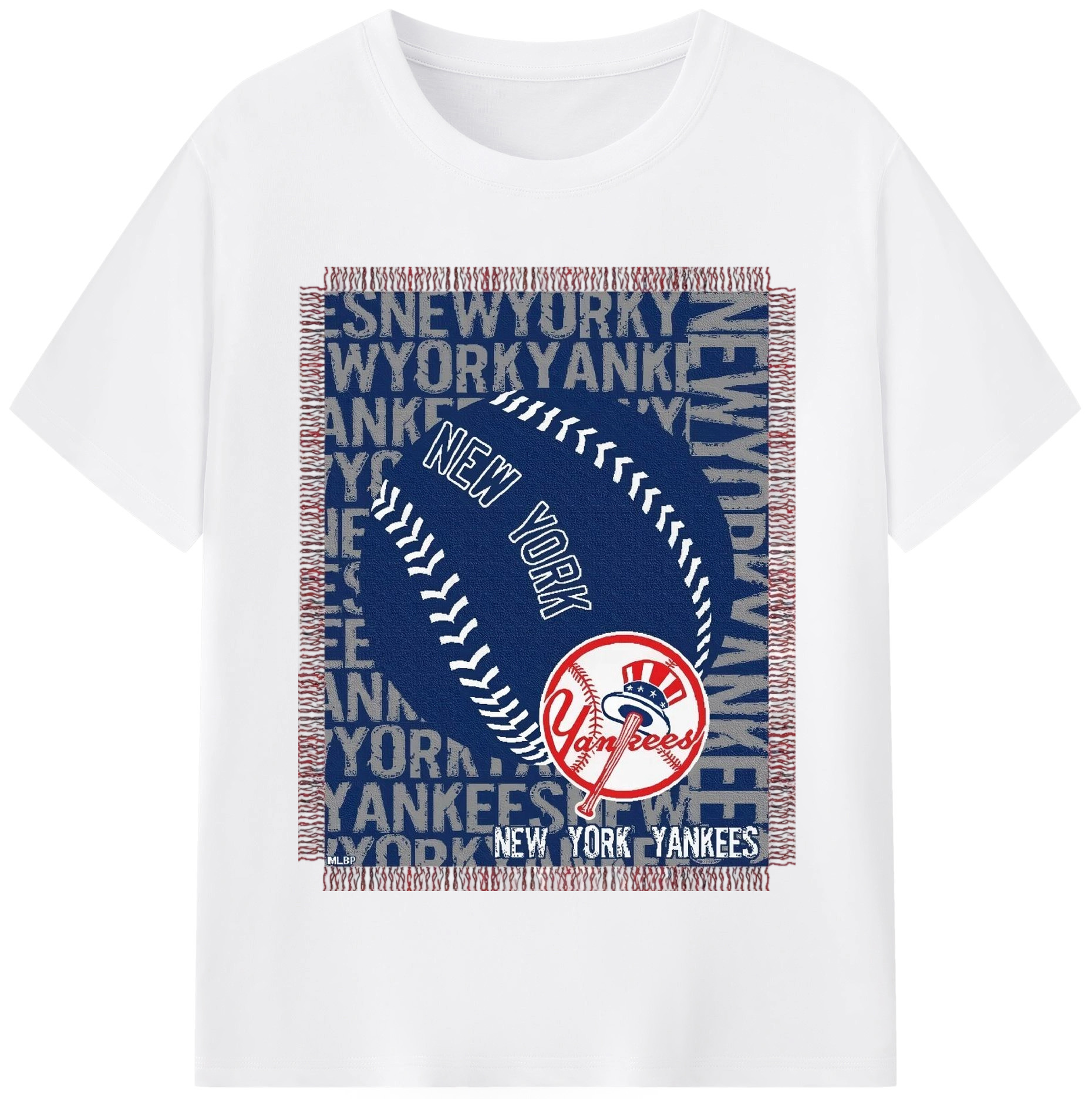 New York Yankees 65 Combed Cotton T-Shirt 180g With Front Heat Transfer Print – Soft, Lightweight, Fitted Design – Stylish Casual Wear For Sports & Everyday Use