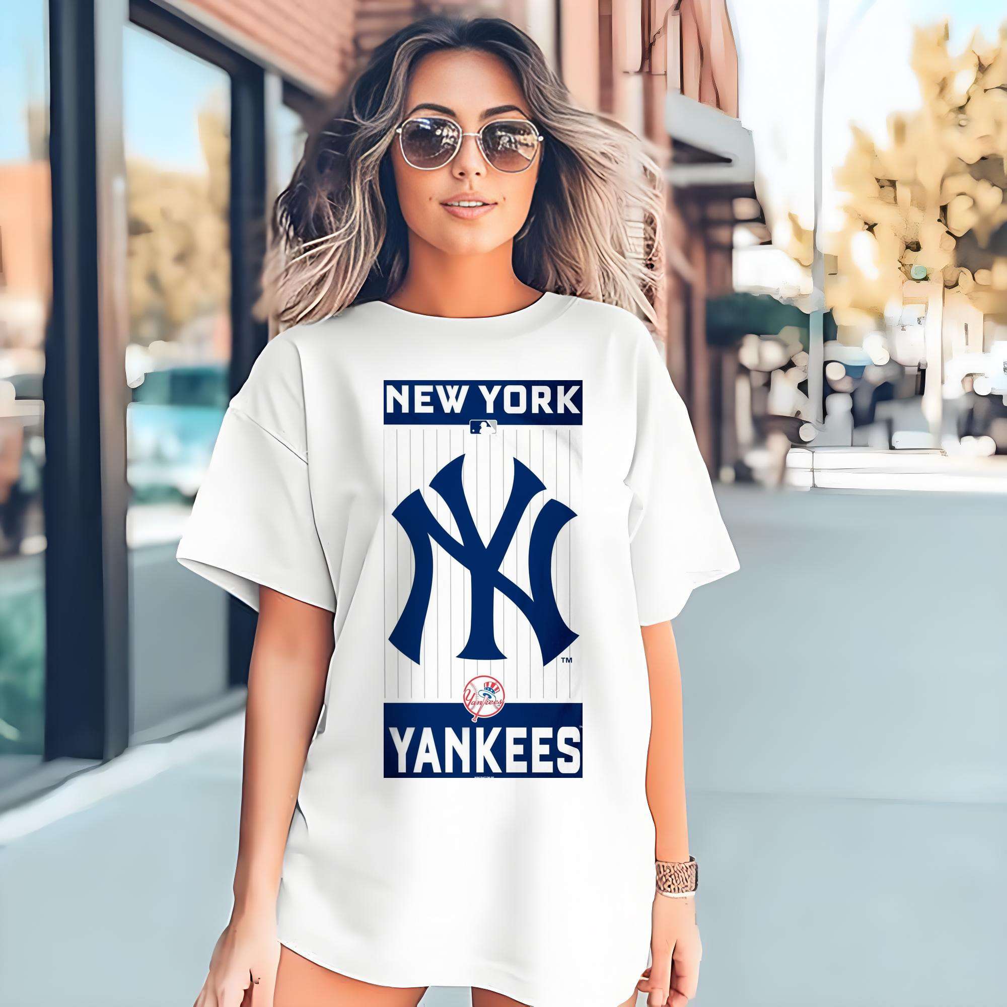 New York Yankees 23 Combed Cotton T-Shirt 180g With Front Heat Transfer Print – Soft, Lightweight, Fitted Design – Stylish Casual Wear For Sports & Everyday Use
