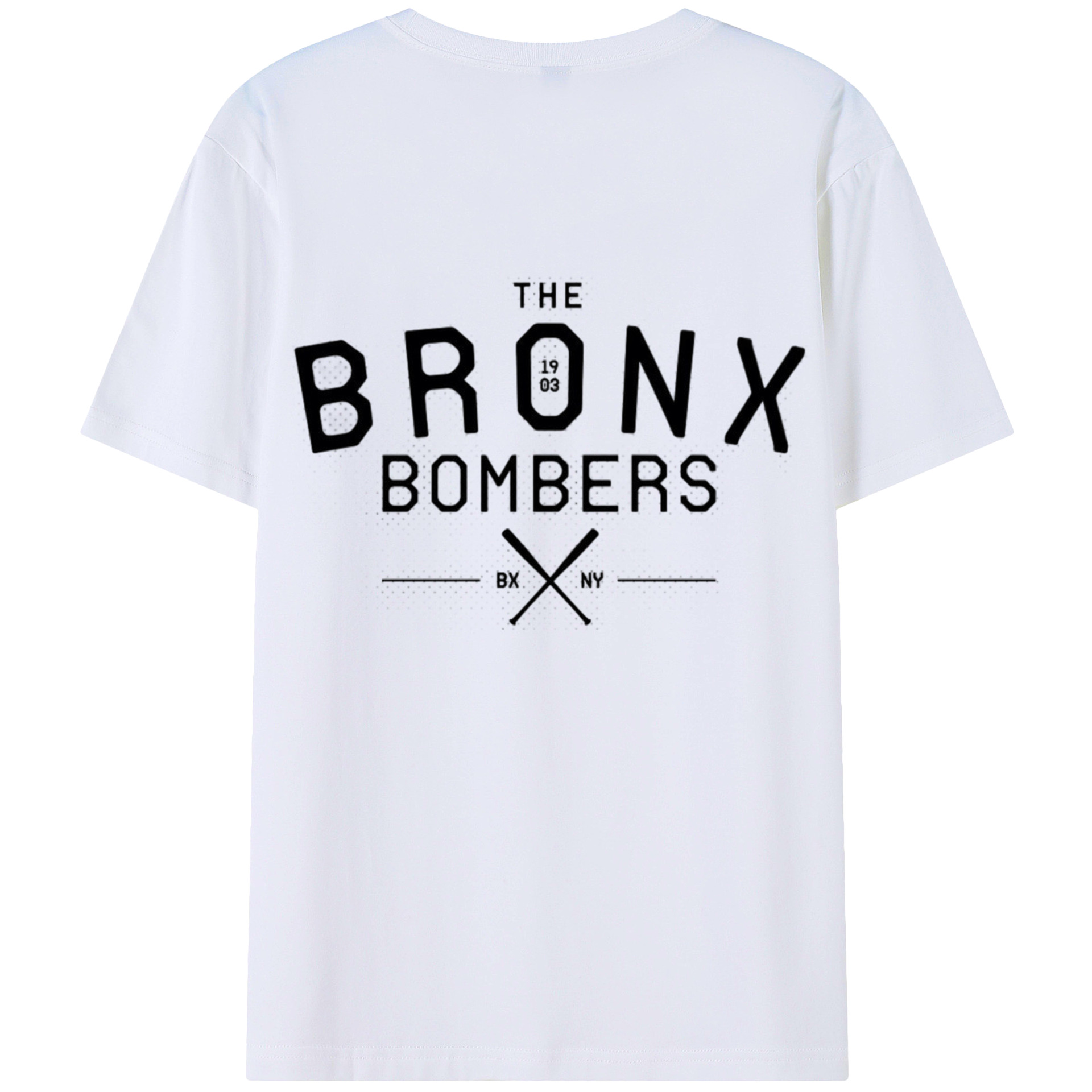 New York Yankees The Bronx Bombers 1903 180g Combed Cotton T-Shirt With Back Heat Transfer Print – Soft, Lightweight, Fitted Design – Stylish Casual Wear For Sports & Everyday Use