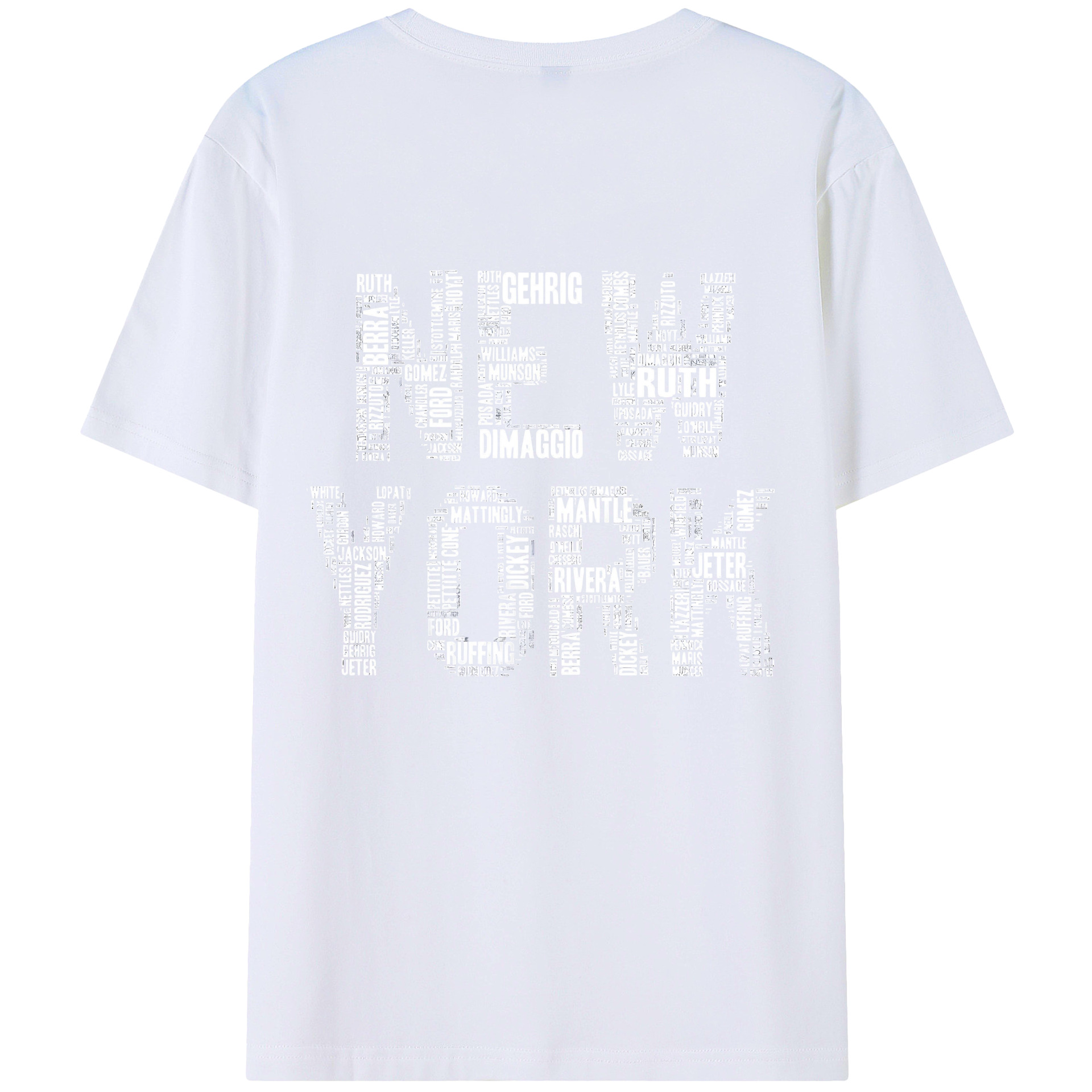 New York Yankees Legend New York 180g Combed Cotton T-Shirt With Back Heat Transfer Print – Soft, Lightweight, Fitted Design – Stylish Casual Wear For Sports & Everyday Use