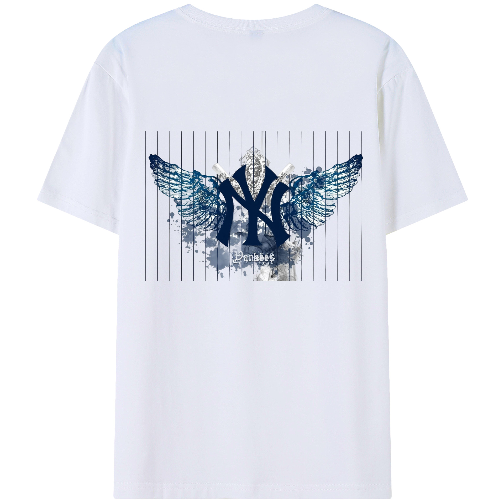 New York Yankees 293 180g Combed Cotton T-Shirt With Back Heat Transfer Print – Soft, Lightweight, Fitted Design – Stylish Casual Wear For Sports & Everyday Use