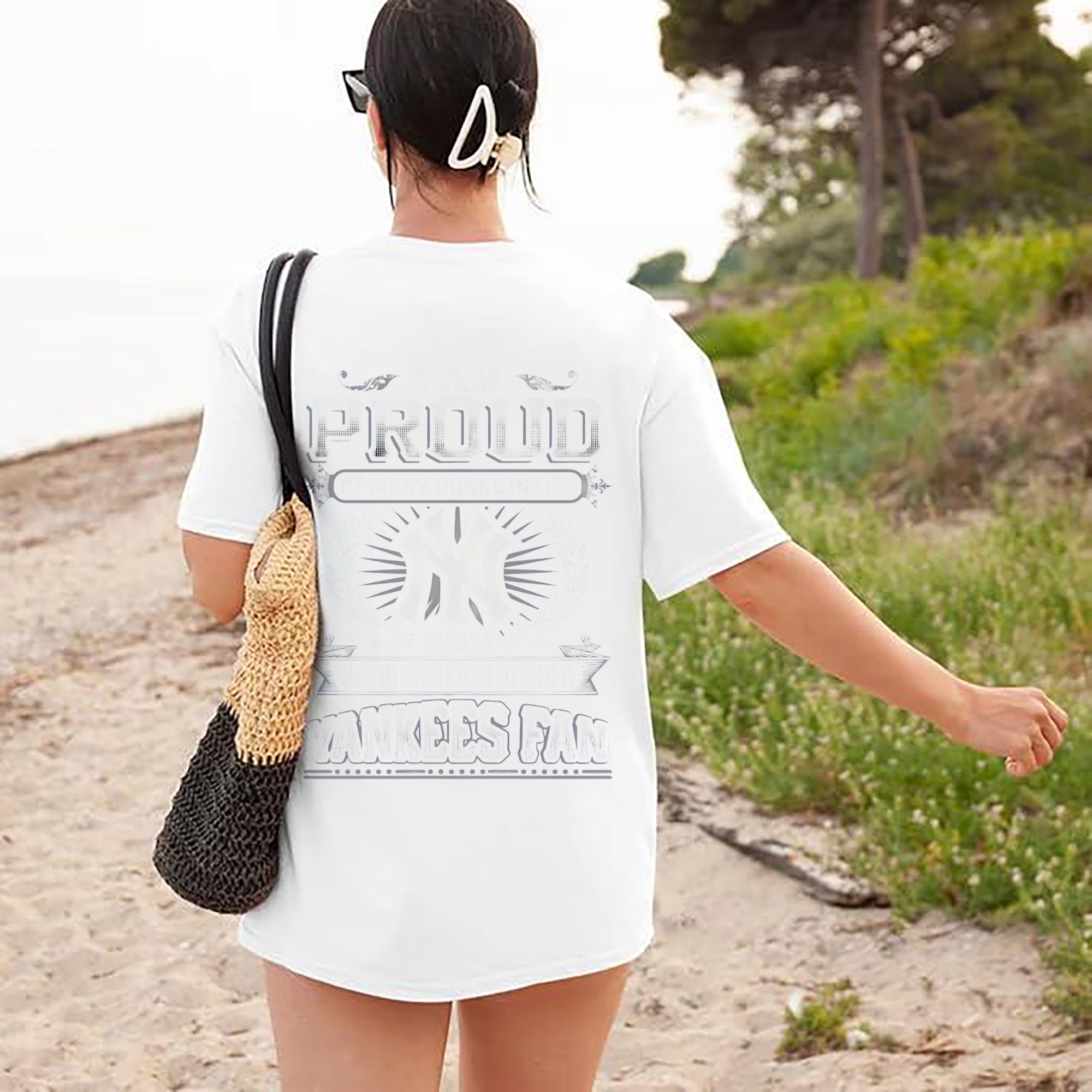 New York Yankees 275 180g Combed Cotton T-Shirt With Back Heat Transfer Print – Soft, Lightweight, Fitted Design – Stylish Casual Wear For Sports & Everyday Use